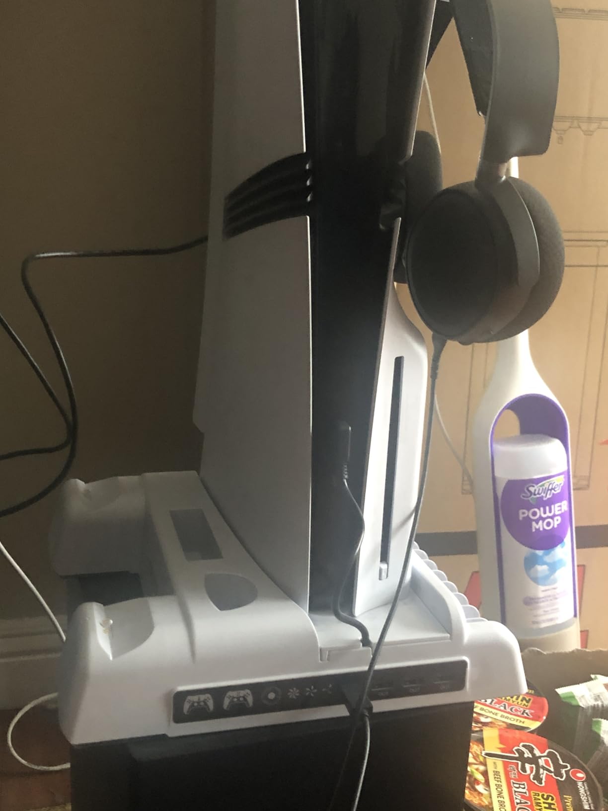 PS5/Slim/Pro Stand and Cooling Station with LED Controller Charging Station for PlayStation 5 Console, Controller Charger, Cooling Stand, PS5/Slim/Pro Accessories Kit with 3 Level Cooler Fan - Customer Photo 2