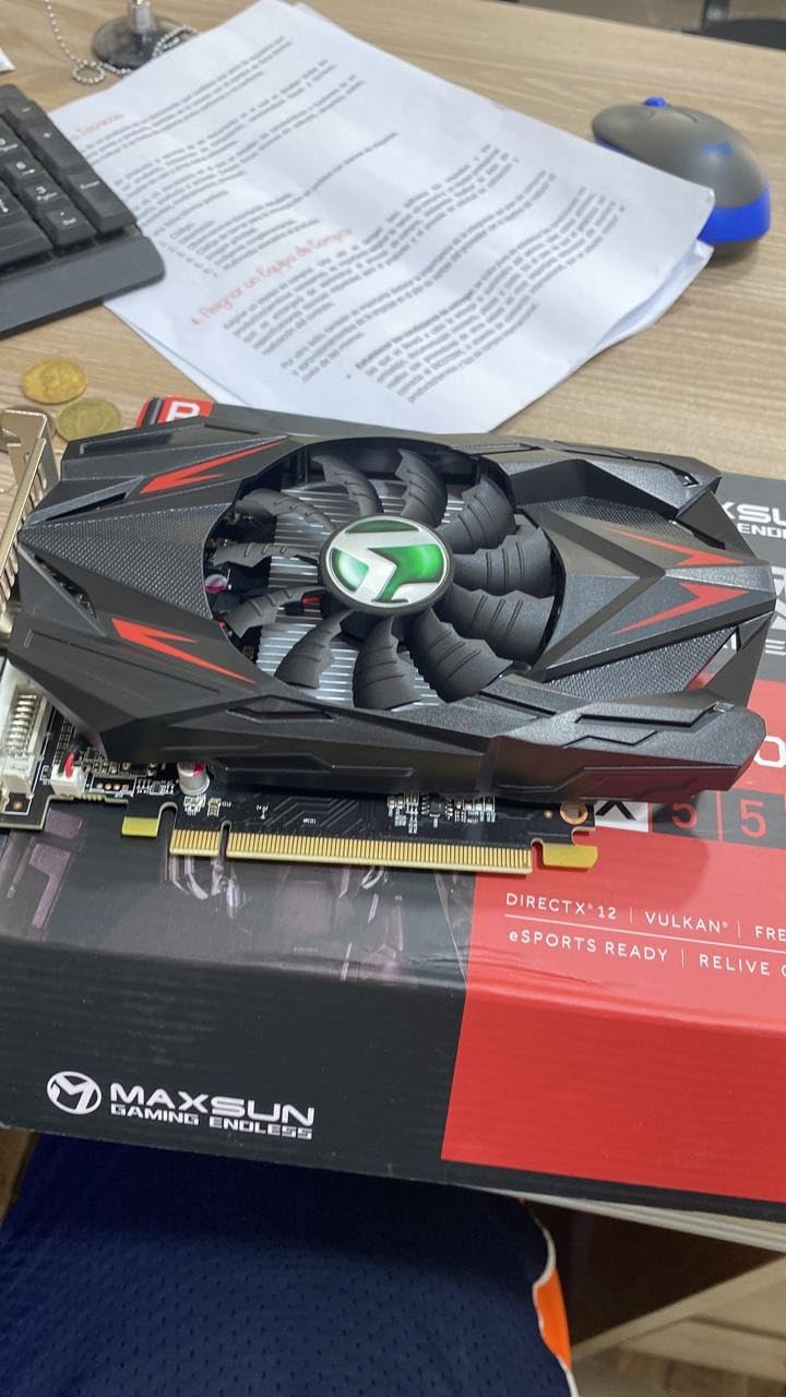 maxsun AMD Radeon RX 550 4GB GDDR5 ITX Computer PC Gaming Video Graphics Card GPU 128-Bit DirectX 12 PCI Express X16 3.0 DVI-D Dual Link, HDMI, DisplayPort - Customer Photo 5