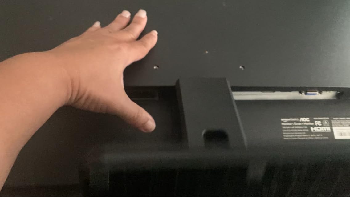 Amazon Basics IPS Monitor 75 Hz Powered with AOC Technology FHD 1080P HDMI, Display Port and VGA Input VESA Compatible Built-in Speakers for Office and Home, 27 in, Black - Customer Photo 2