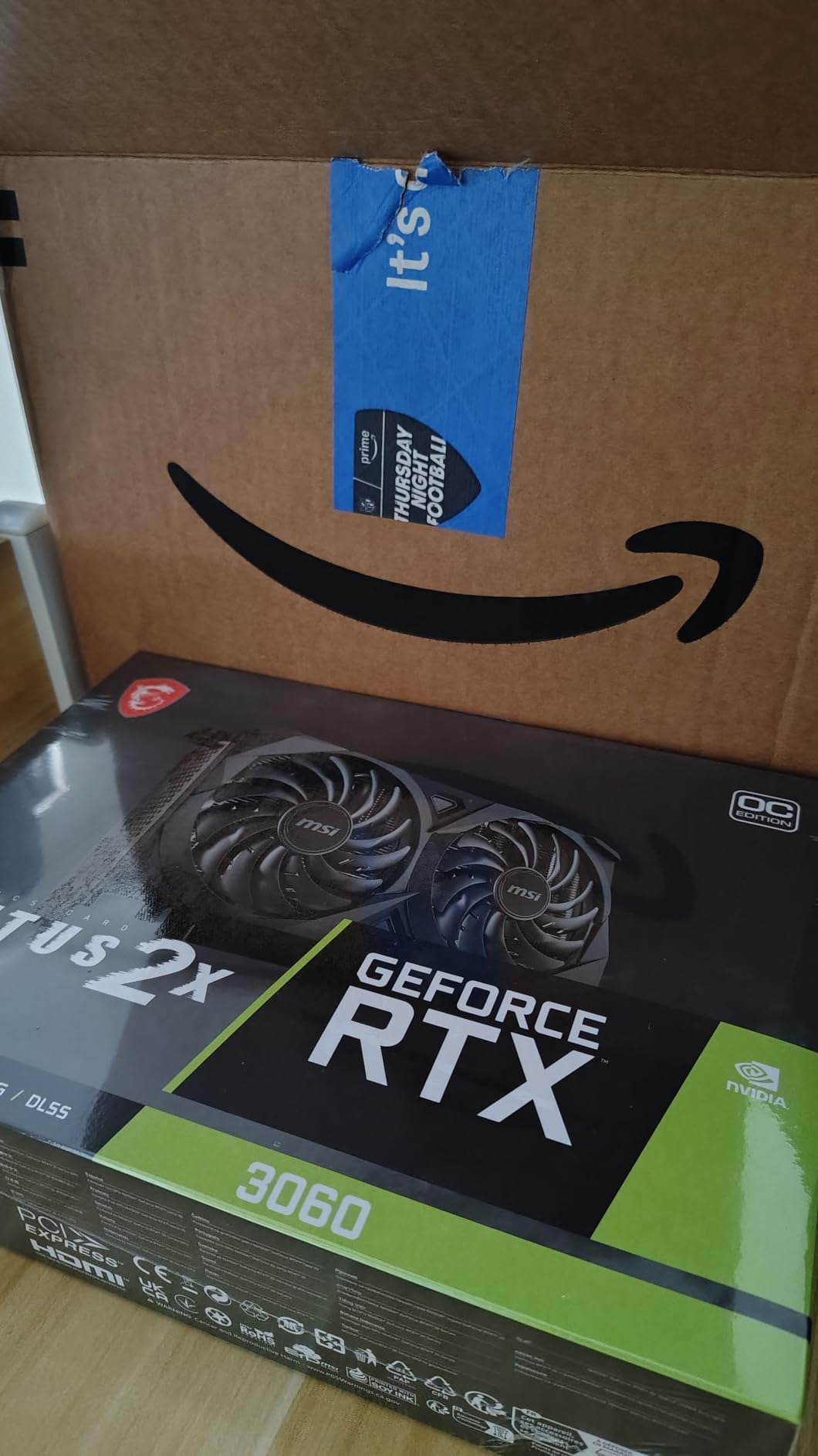 MSI Gaming GeForce RTX 3060 12GB 15 Gbps GDRR6 192-Bit HDMI/DP PCIe 4 Torx Twin Fan Ampere OC Graphics Card Customer Review MSI Gaming GeForce RTX 3060 12GB 15 Gbps GDRR6 192-Bit HDMI/DP PCIe 4 Torx Twin Fan Ampere OC Graphics Card - Customer Photo 2