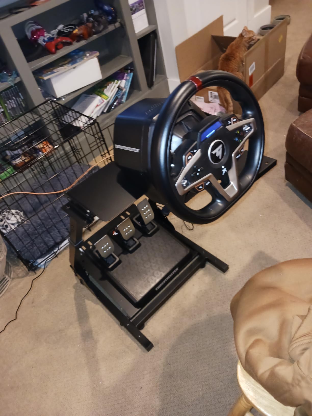 Thrustmaster T248X, Racing Wheel and Magnetic Pedals, HYBRID DRIVE, Magnetic Paddle Shifters, Dynamic Force Feedback, Screen with Racing Information (Compatible with XBOX Series X/S, One, PC) - Customer Photo 1