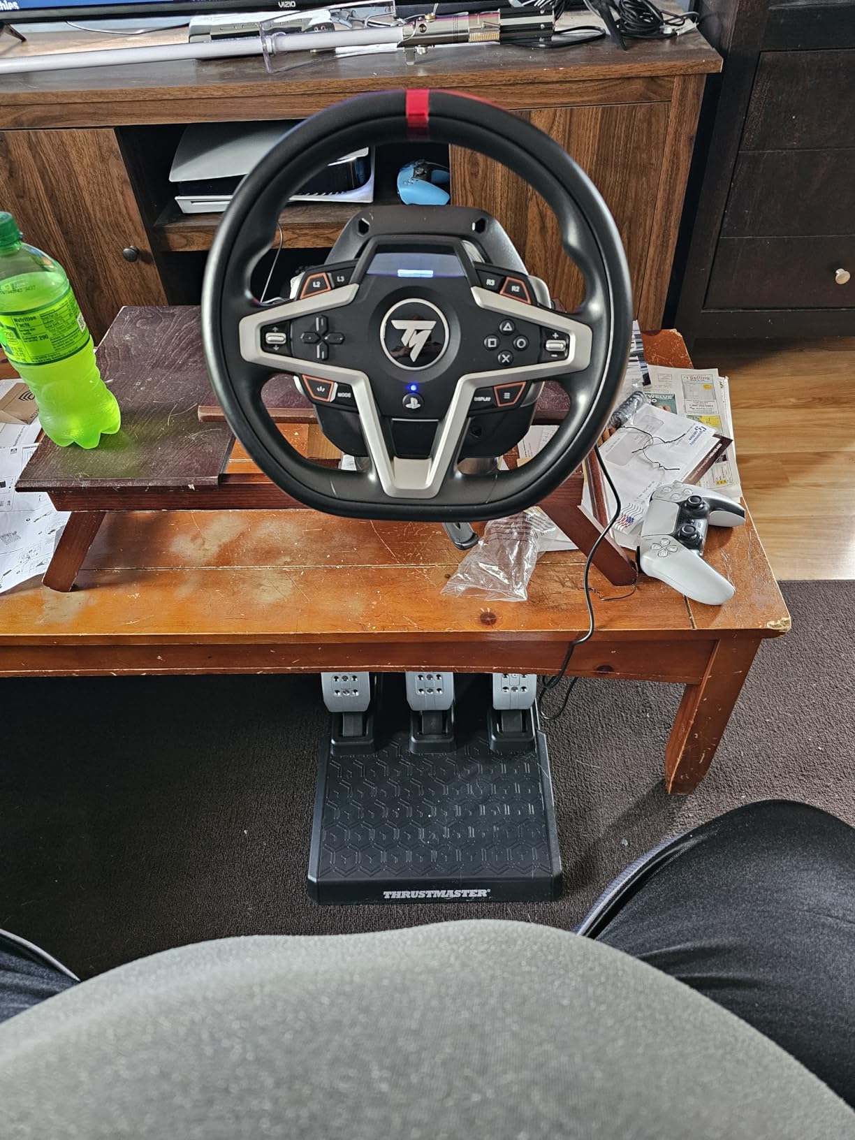 Thrustmaster T248X, Racing Wheel and Magnetic Pedals, HYBRID DRIVE, Magnetic Paddle Shifters, Dynamic Force Feedback, Screen with Racing Information (Compatible with XBOX Series X/S, One, PC) - Customer Photo 2