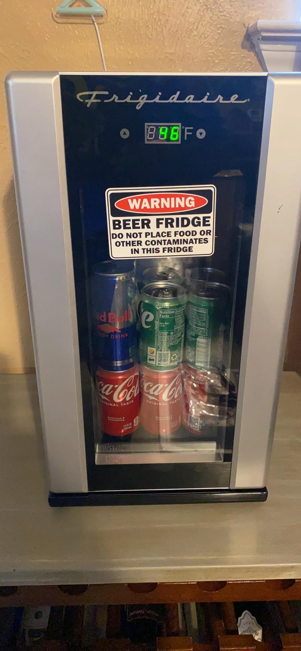 Frigidaire EFMIS567_AMZ, Retro Mini Drink Fridge. 18 Cans Or 4 Wine Bottles, Thermoelectric Drink Fridge- Stainless - Customer Photo 1