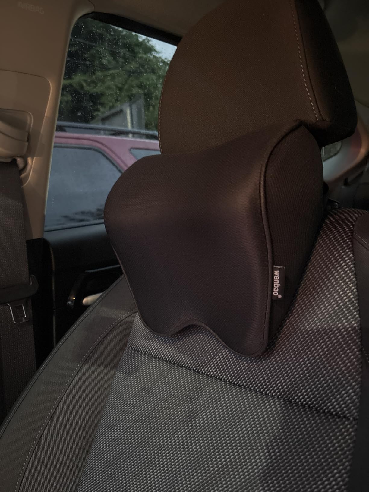 Car Seat Neck Pillow, Headrest Cushion Relieve Neck Pain for & Muscle Tension,100% Memory Foam Neck Support Head Pillow for Ergonomic Design - Customer Photo 1