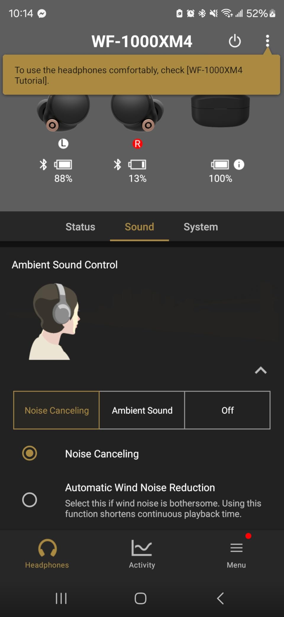 Sony WF-1000XM4 Truly Wireless Noise Cancelling Headphone - Optimised for Alexa and Google Assistant - with Built-in mic for Calls - Bluetooth Connection - Black/Copper Customer Review Sony WF-1000XM4 Truly Wireless Noise Cancelling Headphone - Optimised for Alexa and Google Assistant - with Built-in mic for Calls - Bluetooth Connection - Black/Copper - Customer Photo 2