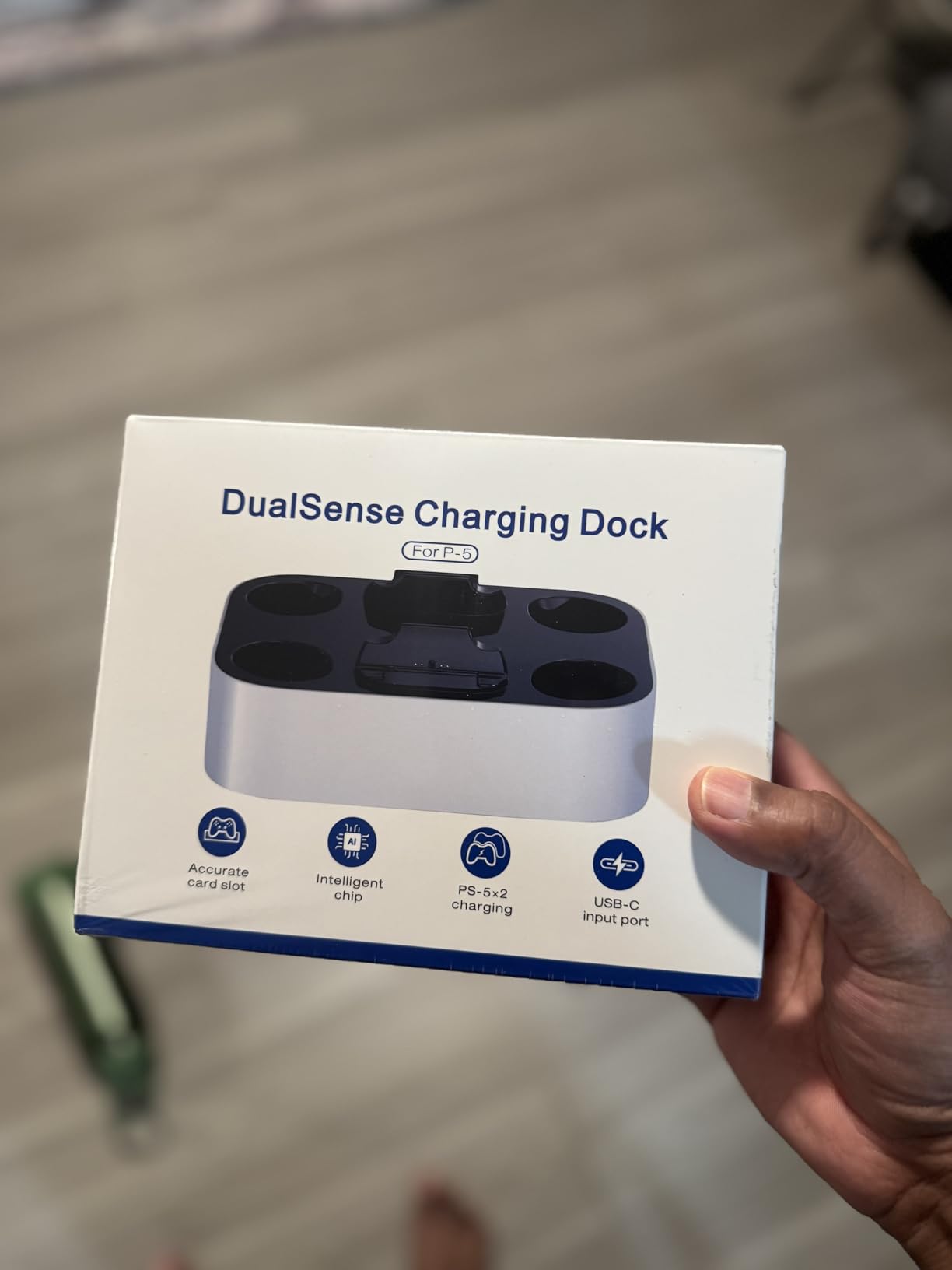 NEWDERY for PS5 Controller Charger Station Compatible with Dualsense Edge, Fast Charging Dock Stand with Cable, Dual Charging Station for PlayStation 5 & DualSense Edge Controller Customer Review NEWDERY for PS5 Controller Charger Station Compatible with Dualsense Edge, Fast Charging Dock Stand with Cable, Dual Charging Station for PlayStation 5 & DualSense Edge Controller - Customer Photo 1