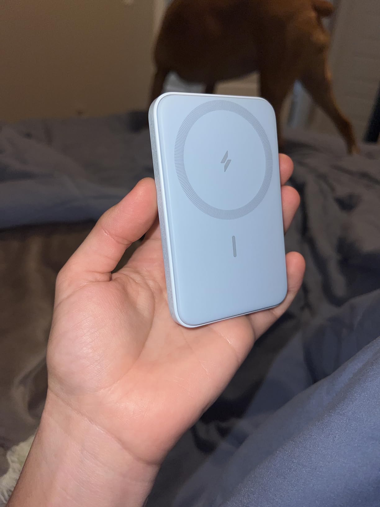 Anker 621 Magnetic Portable Charger (MagGo), 5,000mAh Wireless Power Bank with USB-C Cable, Magsafe-Compatible Battery Pack for iPhone 16/15/14/13/12 Series - Customer Photo 2