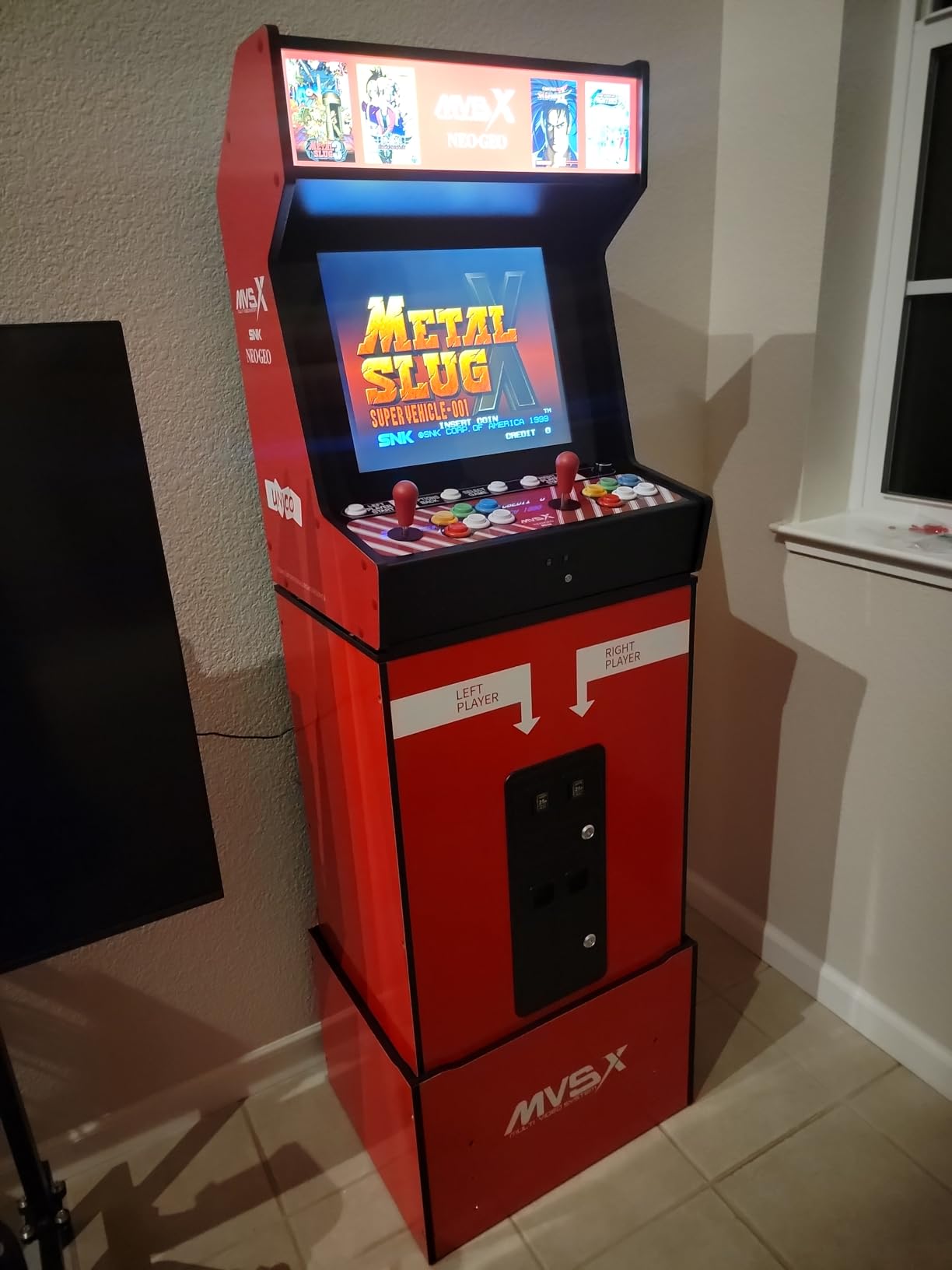 UNICO MVSX Home Arcade, Preloaded 50 SNK Licenced Retro Games, Support Two Players to Play Games Concurrently, Including The King of Fighters/Metal Slug and More - Customer Photo 1