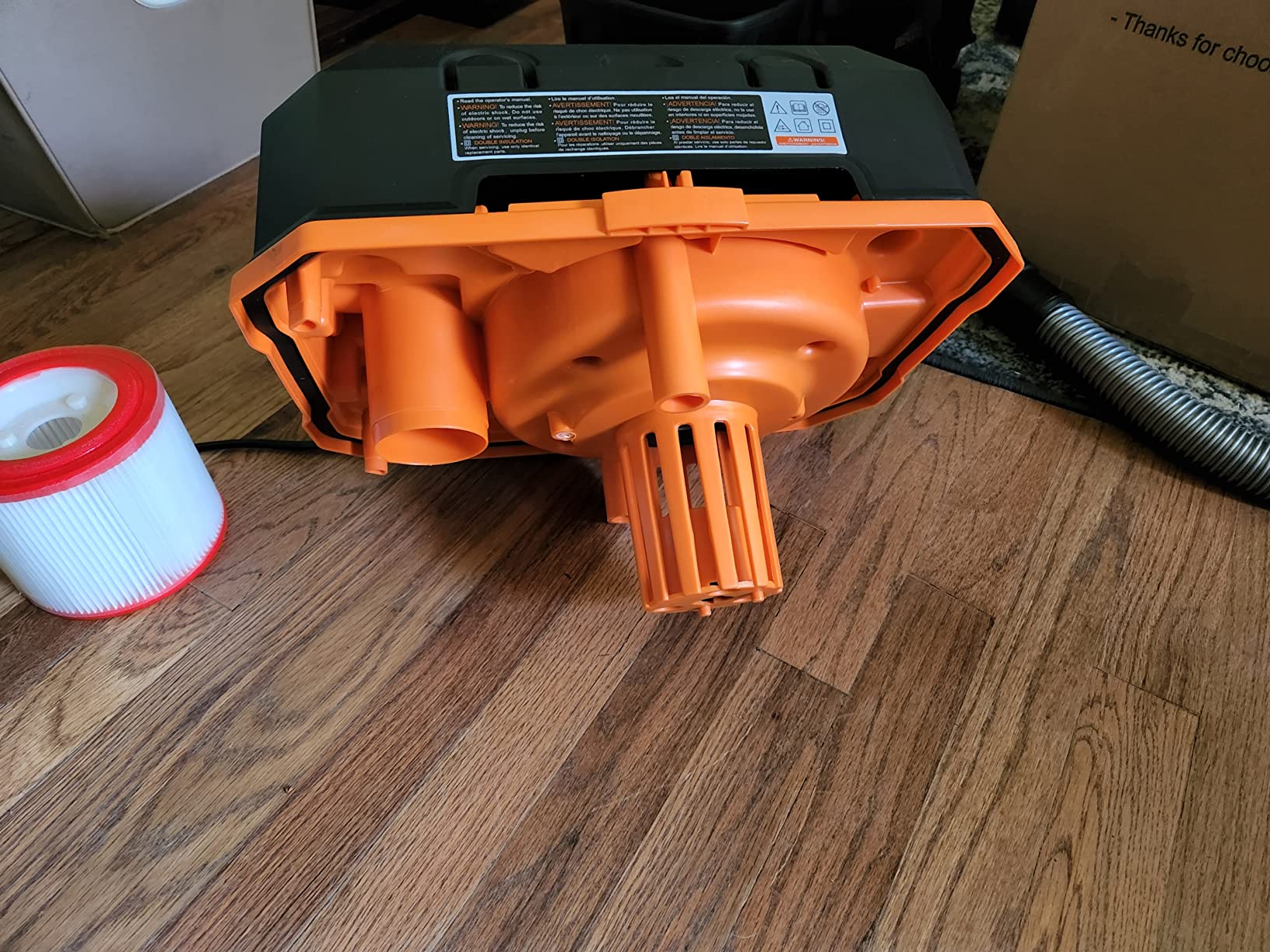 WECLEAN 4 Gallon 5.5 Peak HP Commercial Wet Dry Vacuum Cleaner Shop Vac for Outdoor Patio Wet & Dry Construction Shop Vac with Blower Gift for Father - Customer Photo 2