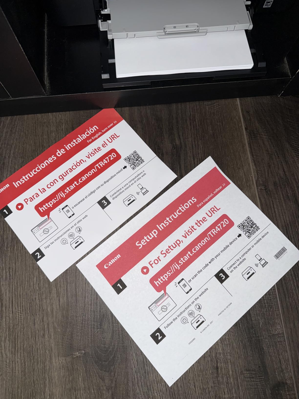 Canon PIXMA TR4720 All-in-One Wireless Printer, Home Use with Auto Document Feeder, Mobile Printing and Built-in Fax, Black - Customer Photo 2