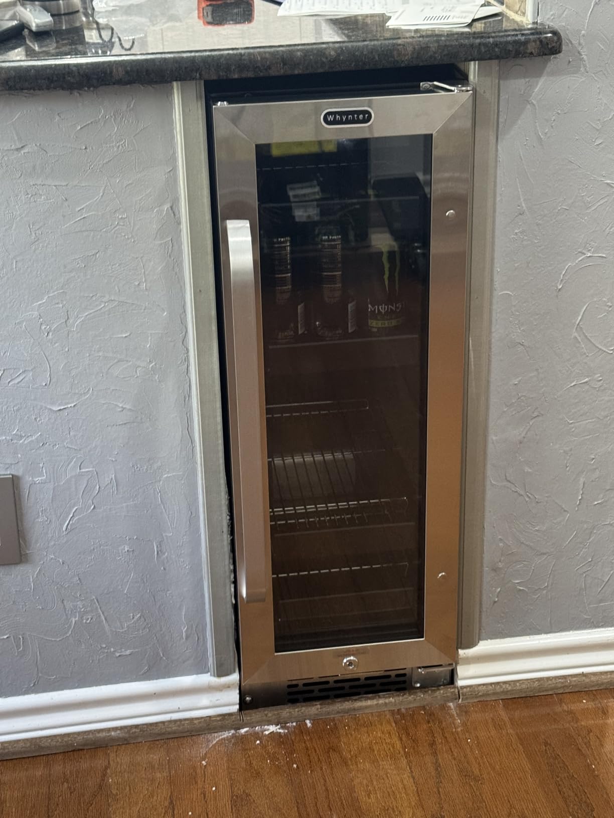 Whynter BBR-638SB Built-in Under Counter 12 inch Beverage Refrigerator and Cooler, Fridge with Glass Door, 2.0 Cubic Feet, Stainless, 75 Capacity, Can - Customer Photo 2