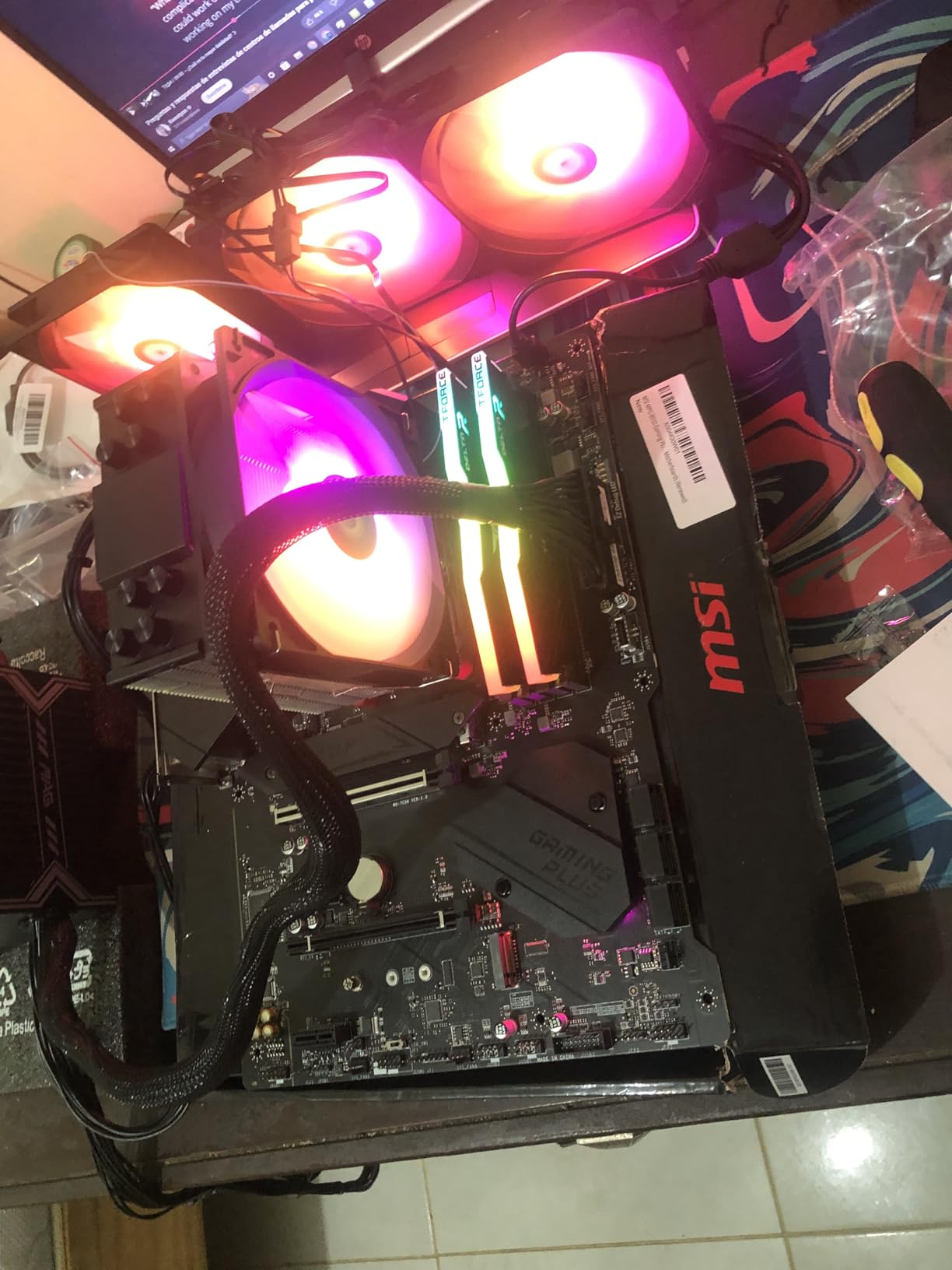 ID-COOLING SE-214-XT ARGB CPU Cooler 4 Heatpipes CPU Air Cooler ARGB Light Sync with Motherboard(5V 3-PIN Connector) CPU Fan for Intel/AMD, LGA 1700 Compatible Customer Review ID-COOLING SE-214-XT ARGB CPU Cooler 4 Heatpipes CPU Air Cooler ARGB Light Sync with Motherboard(5V 3-PIN Connector) CPU Fan for Intel/AMD, LGA 1700 Compatible - Customer Photo 2