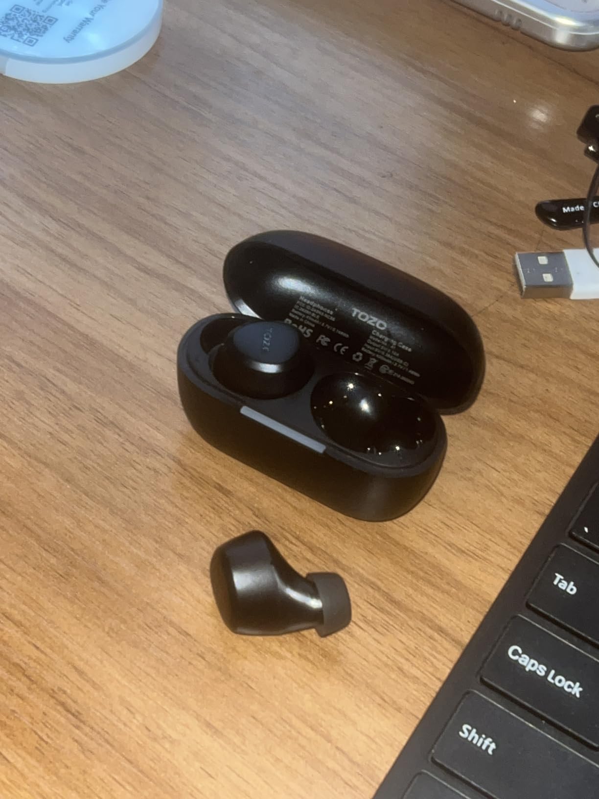 TOZO A1 Wireless Earbuds Bluetooth 5.3 Light Weight in Ear IPX5 Waterproof Headphones 2 Mic for AI Calls, Immersive Premium Sound Bass Headset with Charging Case, 32 Presets EQ Customization via App - Customer Photo 1