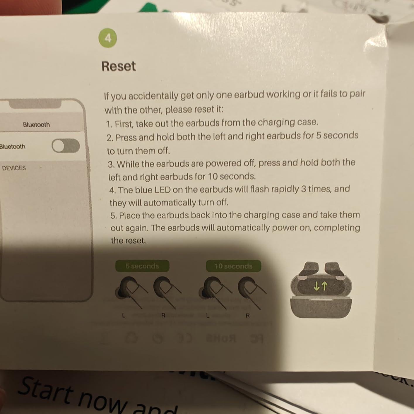 TOZO A1 Wireless Earbuds Bluetooth 5.3 Light Weight in Ear IPX5 Waterproof Headphones 2 Mic for AI Calls, Immersive Premium Sound Bass Headset with Charging Case, 32 Presets EQ Customization via App - Customer Photo 3