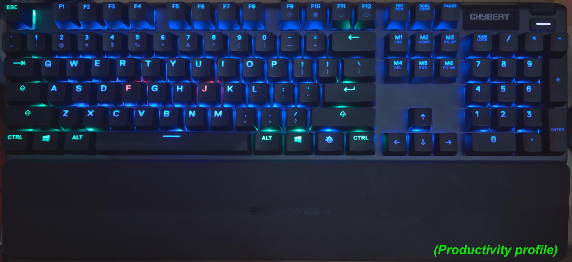 SteelSeries Apex 3 TKL RGB Gaming Keyboard - Tenkeyless Compact Form Factor - 8-Zone RGB Illumination - IP32 Water & Dust Resistant - Whisper Quiet Gaming Switch - Gaming Grade Anti-Ghosting,Black customer photo 2