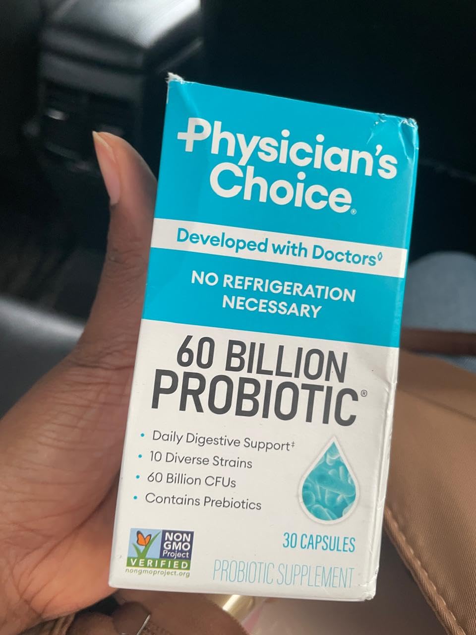 Physician's CHOICE Probiotics 60 Billion CFU - 10 Strains + Organic Prebiotics - Immune, Digestive & Gut Health - Supports Occasional Constipation, Diarrhea, Gas & Bloating - for Women & Men - 60ct Customer Review Physician's CHOICE Probiotics 60 Billion CFU - 10 Strains + Organic Prebiotics - Immune, Digestive & Gut Health - Supports Occasional Constipation, Diarrhea, Gas & Bloating - for Women & Men - 60ct - Customer Photo 1