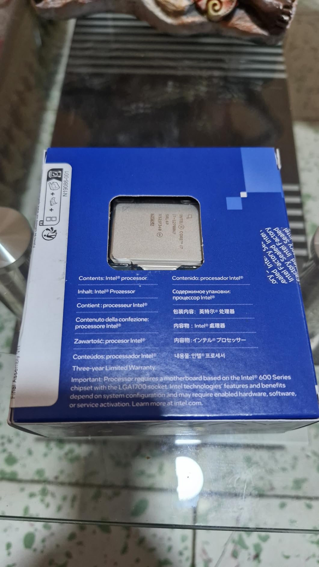 Intel® Core™ i7-12700KF, 12-Core Desktop Processor (8P+4E) up to 5.0GHz, LGA1700 125W 600 Series Chipset Customer Review Intel® Core™ i7-12700KF, 12-Core Desktop Processor (8P+4E) up to 5.0GHz, LGA1700 125W 600 Series Chipset - Customer Photo 2