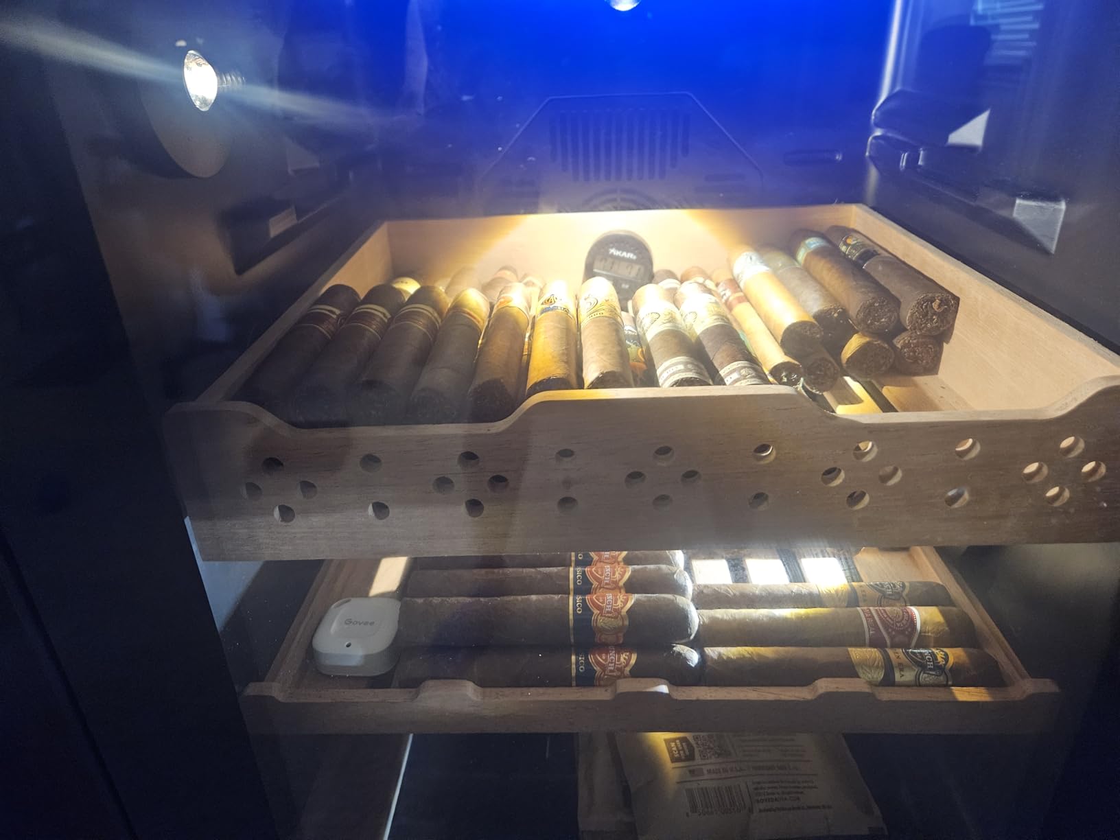 Wine and Beverage Refrigerator Upgraded, 24 Inch Beverage Refrigerator Cooler Dual Zone with Glass Door, Under Counter or Freestanding Beverage Fridge with Large Capacity, Advanced Cooling System - Customer Photo 2