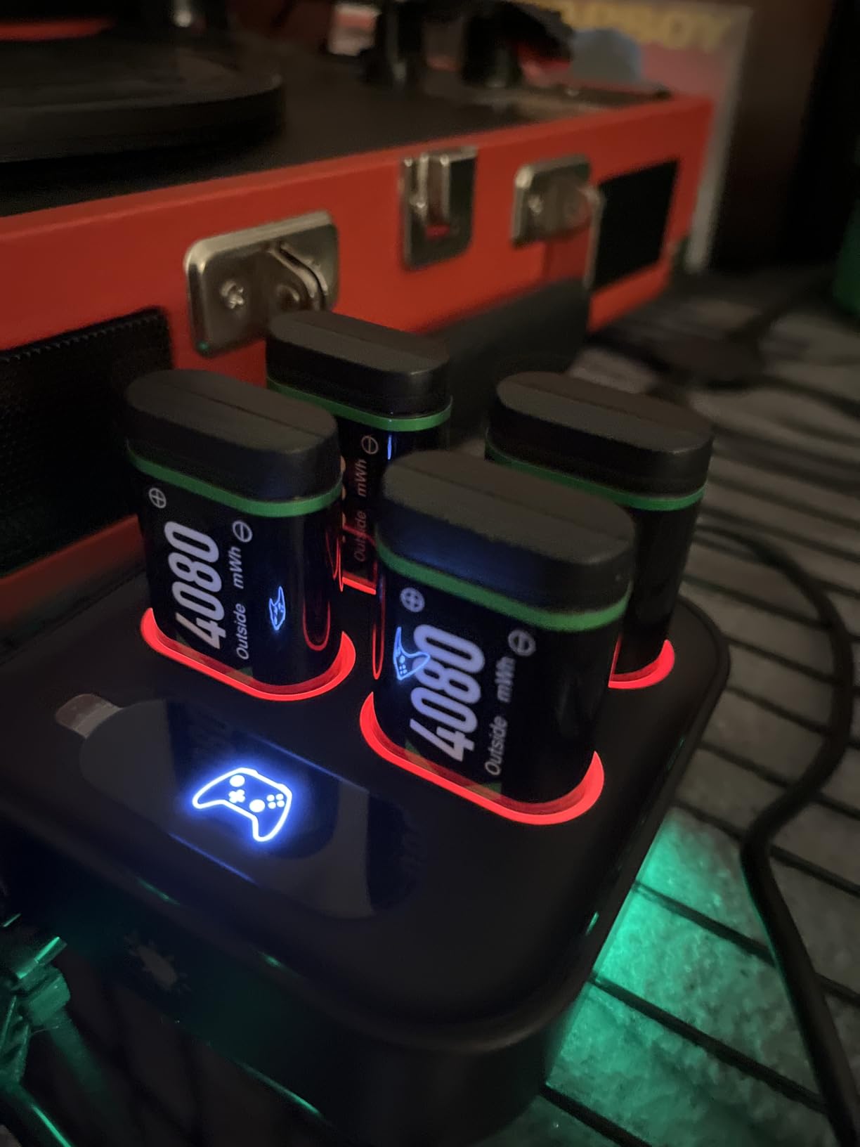 Charger for Xbox One Controller Battery Pack with 4x4080mWh USB C Xbox Rechargeable Battery Pack Series X|S, One S/One X/Elite Controller Charger Station Accessories 1700mAh Customer Review Charger for Xbox One Controller Battery Pack with 4x4080mWh USB C Xbox Rechargeable Battery Pack Series X|S, One S/One X/Elite Controller Charger Station Accessories 1700mAh - Customer Photo 1