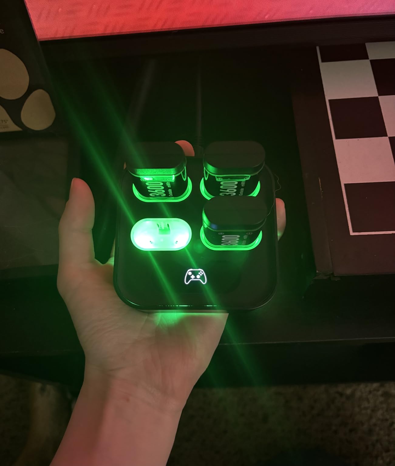 Charger for Xbox One Controller Battery Pack with 4x4080mWh USB C Xbox Rechargeable Battery Pack Series X|S, One S/One X/Elite Controller Charger Station Accessories 1700mAh Customer Review Charger for Xbox One Controller Battery Pack with 4x4080mWh USB C Xbox Rechargeable Battery Pack Series X|S, One S/One X/Elite Controller Charger Station Accessories 1700mAh - Customer Photo 3