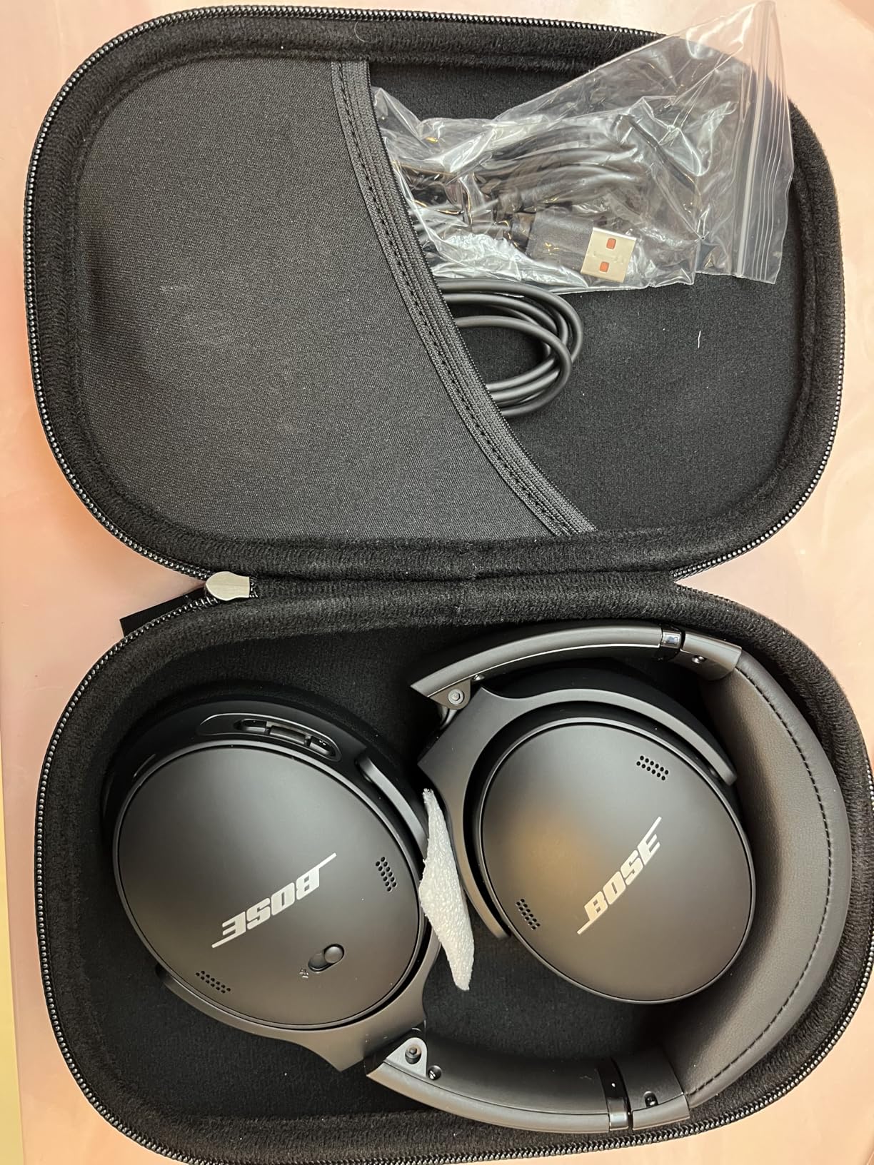 Bose QuietComfort 45 Bluetooth Wireless Noise Cancelling Headphones - Triple Black (Renewed) Customer Review Bose QuietComfort 45 Bluetooth Wireless Noise Cancelling Headphones - Triple Black (Renewed) - Customer Photo 2
