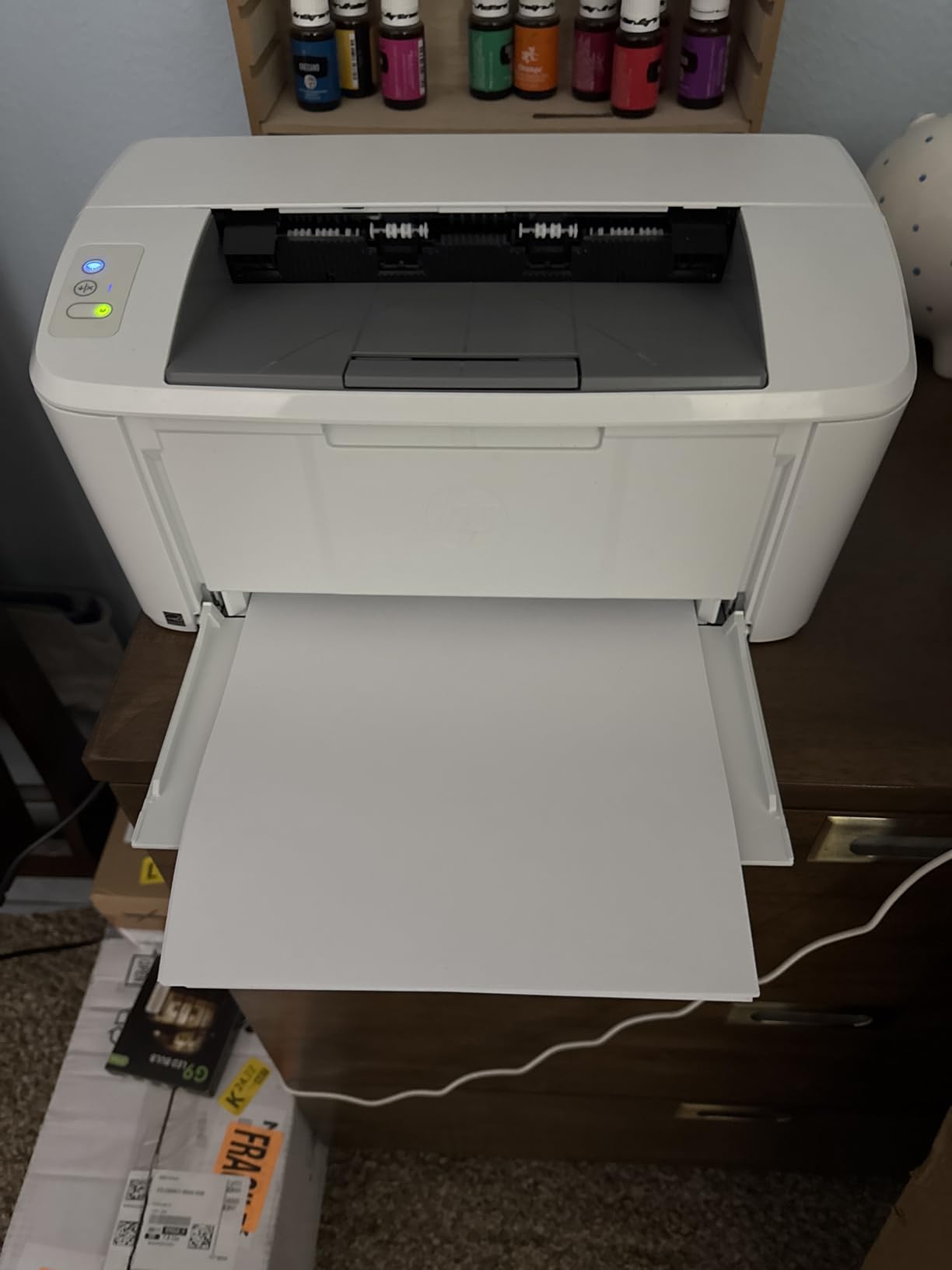 HP LaserJet M110w Wireless Black & White Printer, Print, Fast speeds, Easy setup, Mobile printing, Best-for-small teams - Customer Photo 2