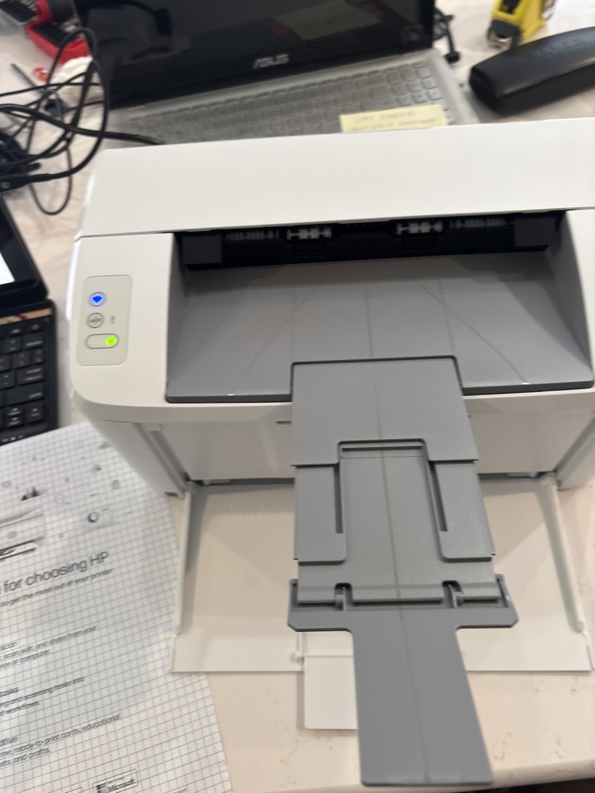 HP LaserJet M110w Wireless Black & White Printer, Print, Fast speeds, Easy setup, Mobile printing, Best-for-small teams - Customer Photo 5