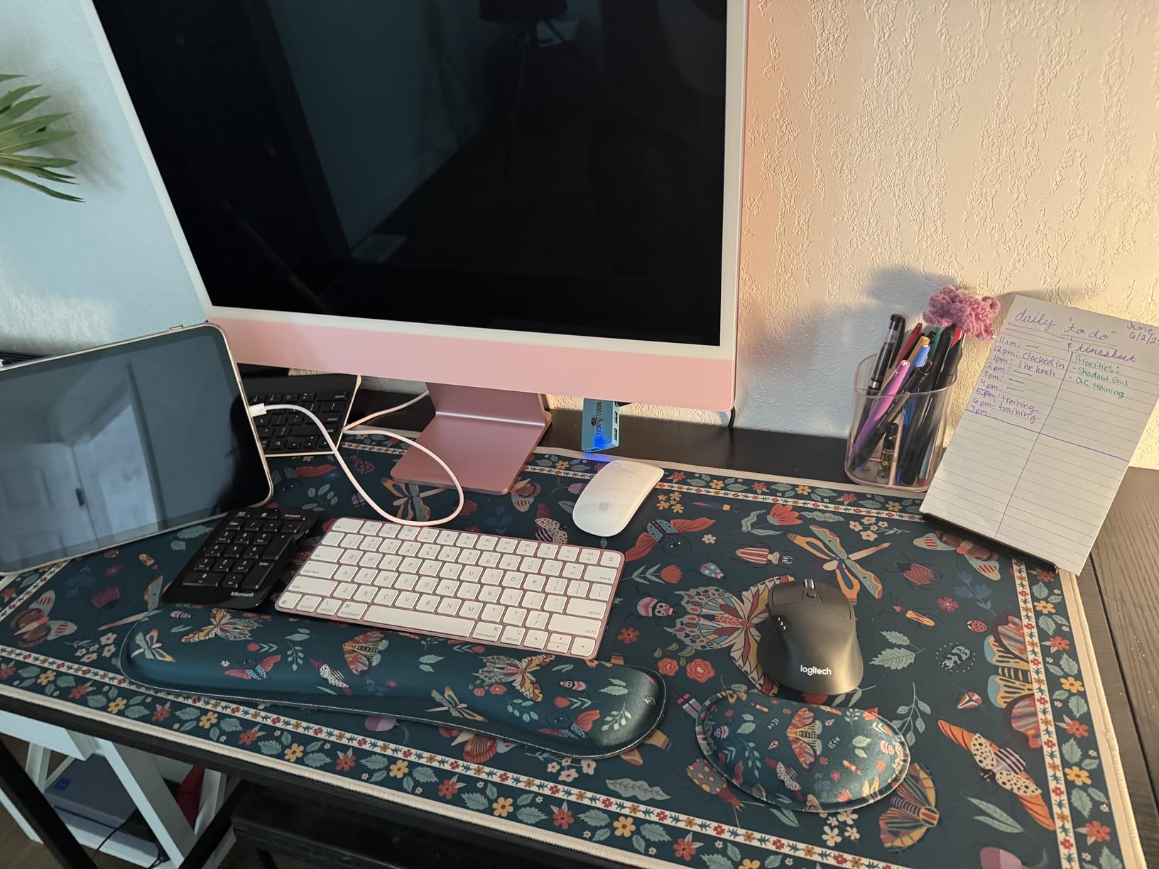 iCasso Keyboard Mouse Pad Set,Extended Gaming Mouse Pad + Keyboard Wrist Rest Support, Memory Foam, Easy Typing Pain Relief, 3Pcs (35.4×15.7 in) Large Ultra Thick Mousepad Desk Mat (Beach) Customer Review iCasso Keyboard Mouse Pad Set,Extended Gaming Mouse Pad + Keyboard Wrist Rest Support, Memory Foam, Easy Typing Pain Relief, 3Pcs (35.4×15.7 in) Large Ultra Thick Mousepad Desk Mat (Beach) - Customer Photo 2