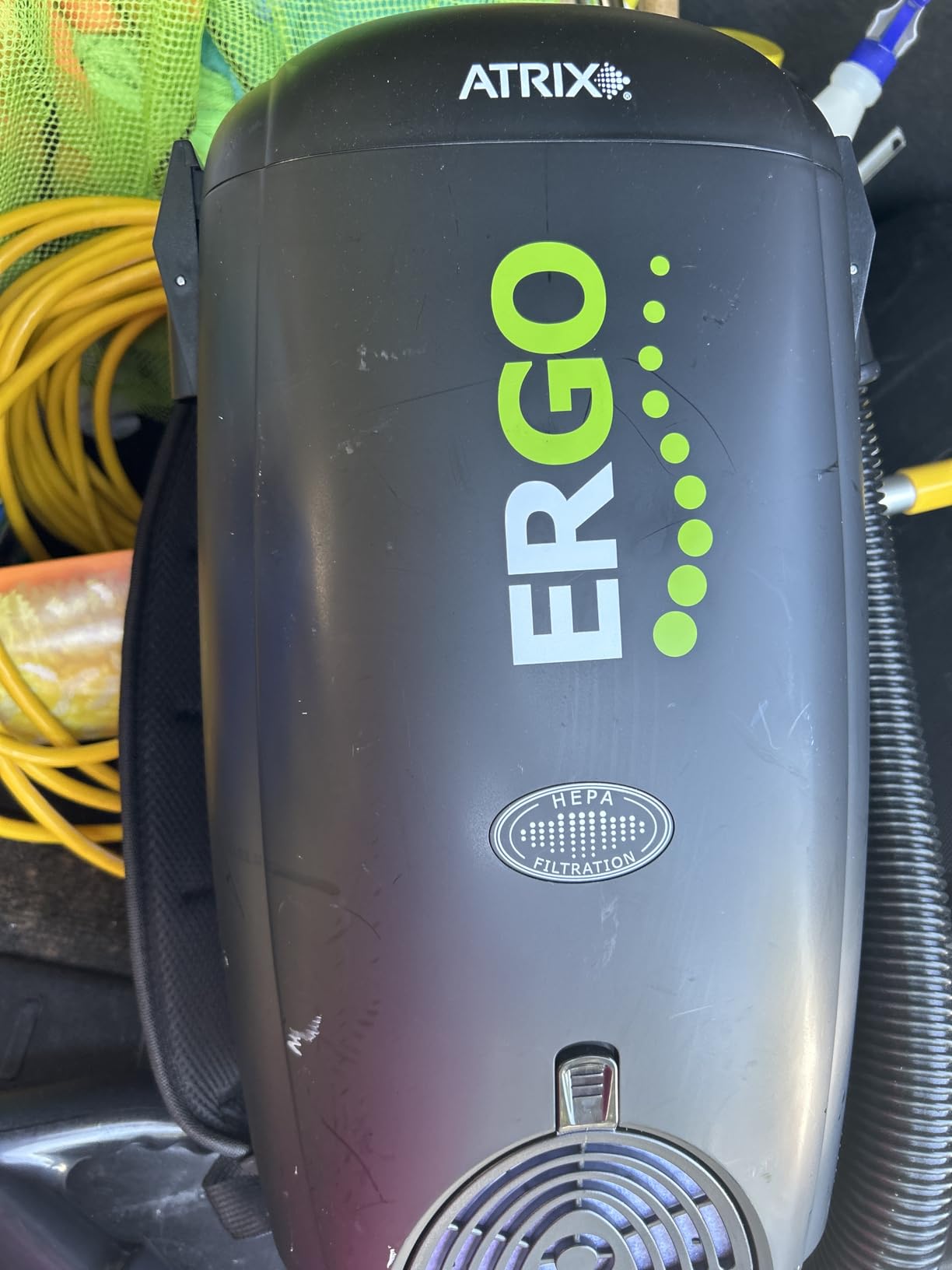 Atrix VACBP10 Ergonomic Backpack Vacuum Cleaner, Premium Bundle with 10 Filters - 8-Quart HEPA Filter, 1400W Portable Small Vacuum for Mixed-Use - Including: 6' Hose, Blower Nozzles, Wand, Brushes - Customer Photo 2