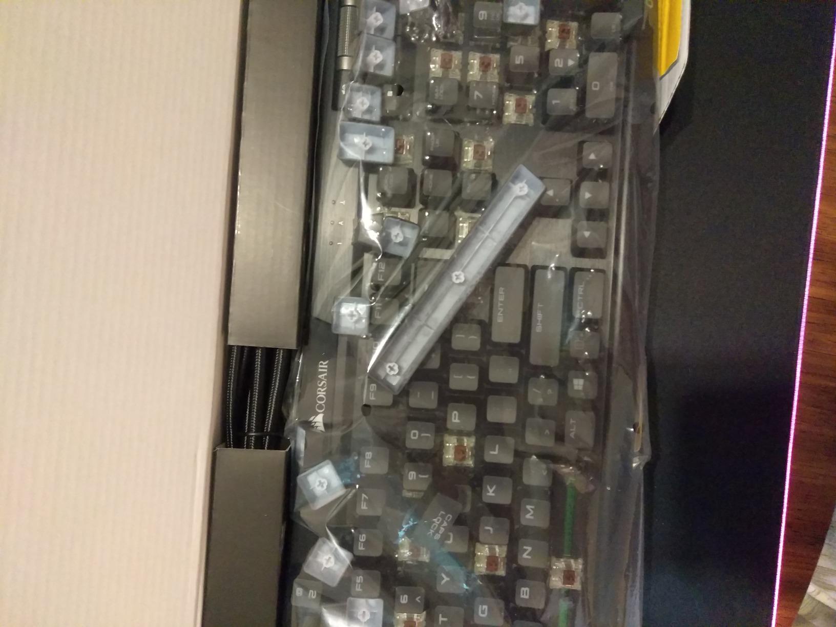 Corsair K70 RGB PRO Mechanical Wired Gaming Keyboard – Cherry MX Brown Tactile Switches – 8,000hz Hyper-Polling – PBT Double-Shot Keycaps – iCUE Compatible – PC, Mac, Xbox – QWERTY NA – Black - Customer Photo 3