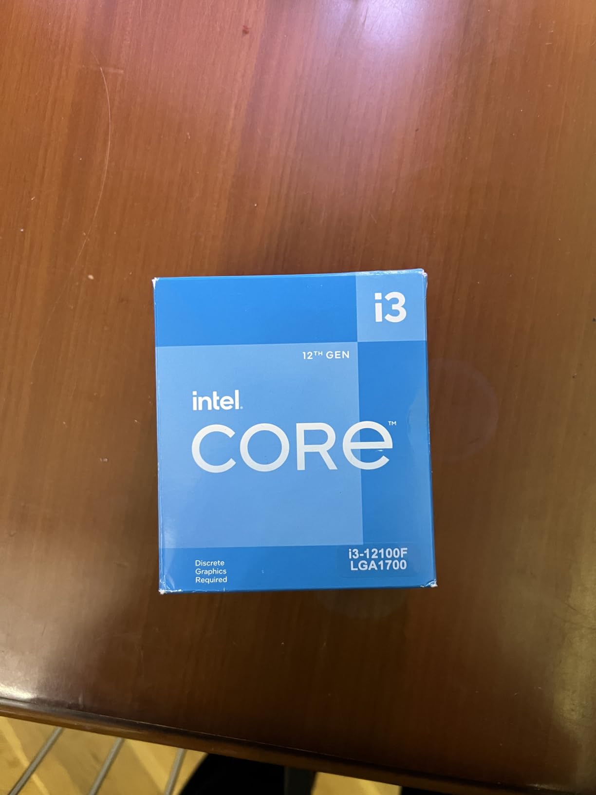 Intel Core 12th Gen i3-12100F desktop processor, featuring PCIe Gen 5.0 & 4.0 support, DDR5 and DDR4 support. Discrete graphics required. - Customer Photo 2