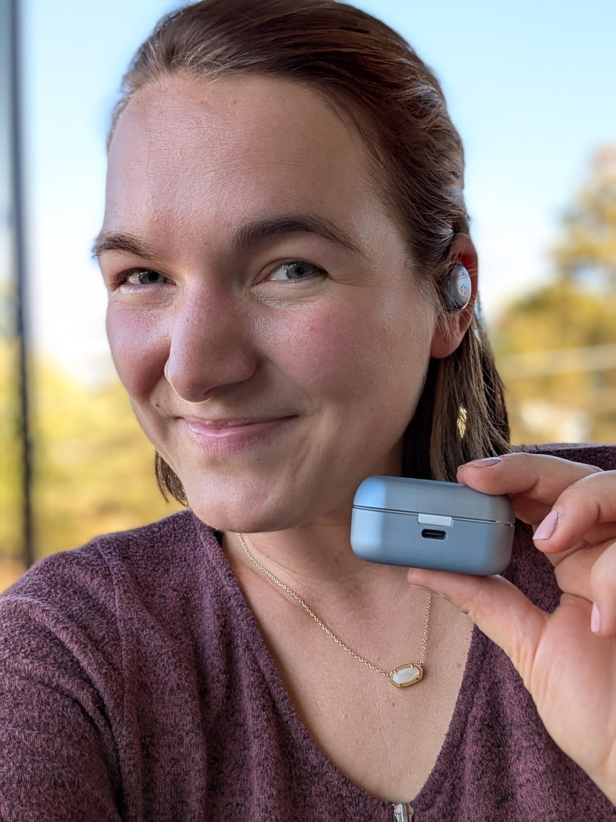 Back Bay Audio Tempo 30 Wireless Earbuds for Small Ears - Award-Winning Sound, Sweatproof Bluetooth Earbuds, Comfortable Ear Buds for Women, Purple Earphones Small Ear Canals, Long Battery Headphones customer photo 2