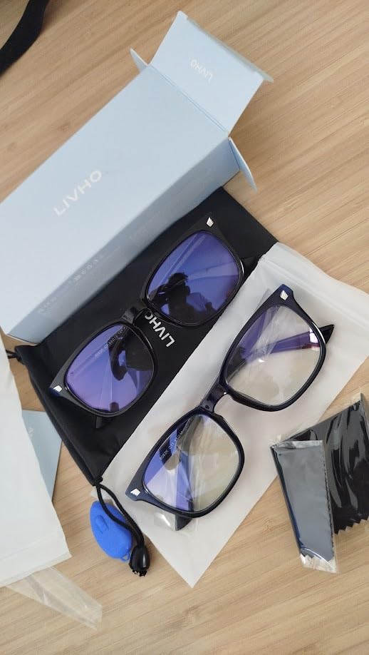 livho High Tech Blue Light Glasses - Advanced up to 99% Blue Light Blocking Computer Glasses - Screen Fatigue & UV Protection Customer Review livho High Tech Blue Light Glasses - Advanced up to 99% Blue Light Blocking Computer Glasses - Screen Fatigue & UV Protection - Customer Photo 3