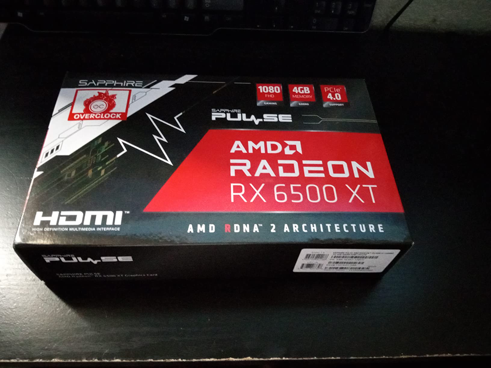Sapphire 11314-01-20G Pulse AMD Radeon RX 6500 XT Gaming OC Graphics Card with 4GB GDDR6, AMD RDNA 2 - Customer Photo 1