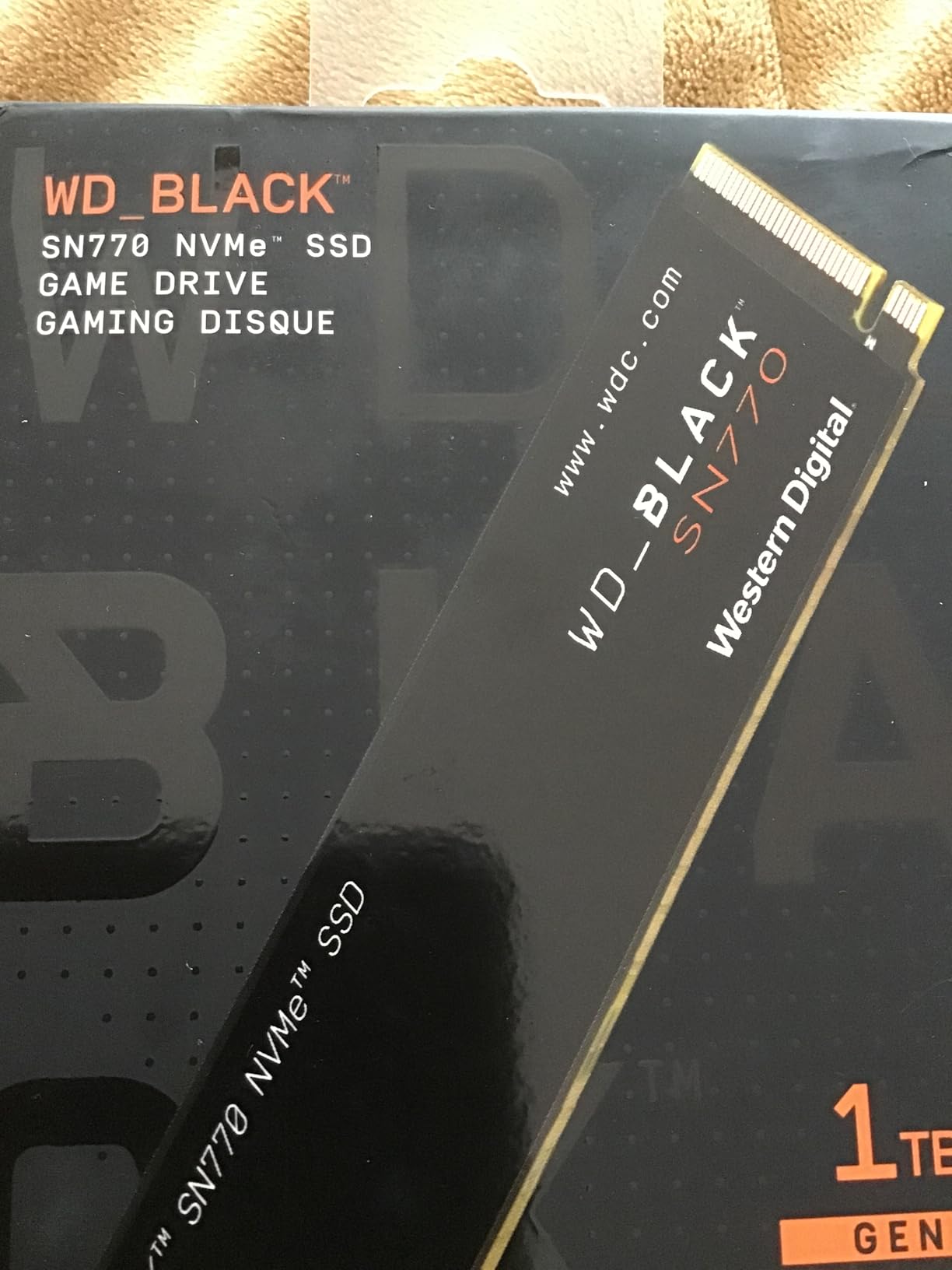 WD_BLACK 1TB SN770 NVMe Internal Gaming SSD Solid State Drive - Gen4 PCIe, M.2 2280, Up to 5,150 MB/s - WDS100T3X0E - [Previous Generation] - Customer Photo 1