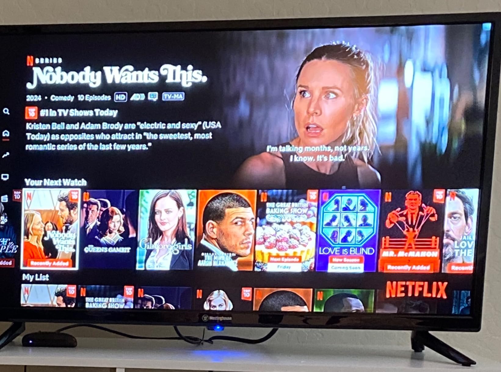 Westinghouse 24 Inch TV, HD LED Small Flat Screen Non-Smart Television, Works with Fire Stick, Roku, Apple TV, TiVo, Xumo, and Streaming Devices Customer Review Westinghouse 24 Inch TV, HD LED Small Flat Screen Non-Smart Television, Works with Fire Stick, Roku, Apple TV, TiVo, Xumo, and Streaming Devices - Customer Photo 1