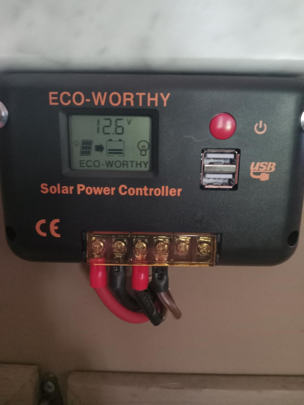 ECO-WORTHY 200 Watts 12 Volt/24 Volt Solar Panel Kit with High Efficiency Monocrystalline Solar Panel and 30A PWM Charge Controller for RV, Camper, Vehicle, Caravan and Other Off Grid Applications - Customer Photo 1