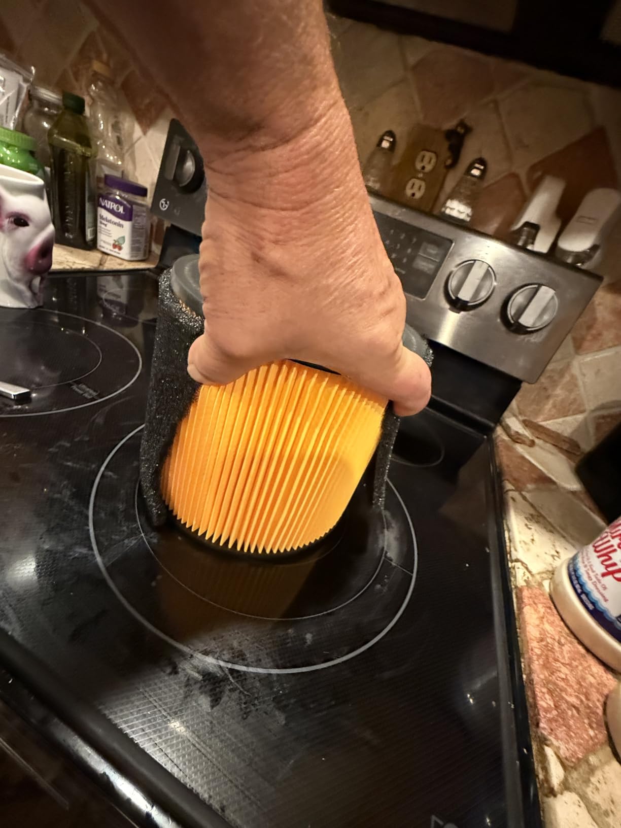 Amazon Basics Wet Dry Vacuum Cleaner, 4 gallon Shop, 3 HP Stainless Steel, Grey/Black - Customer Photo 5