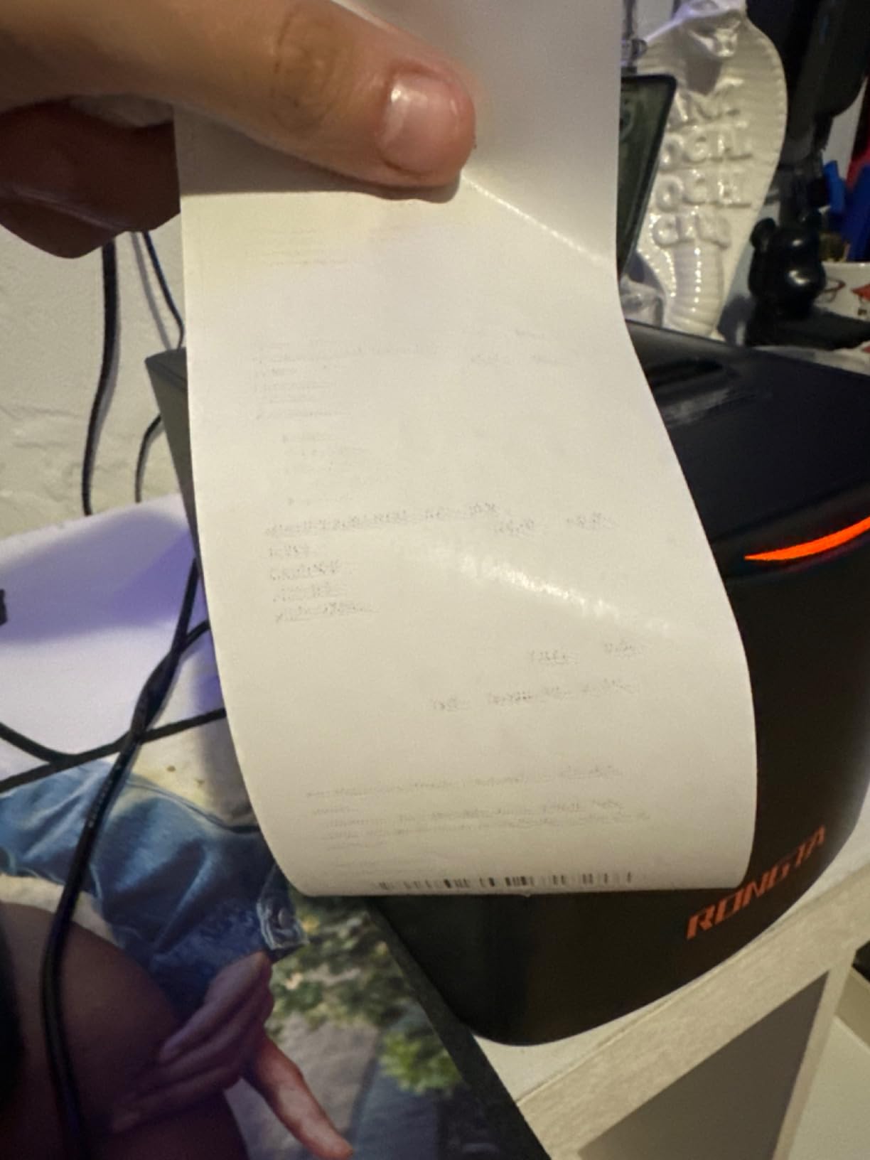 Rongta Thermal Receipt Printer, 80mm High-Speed POS Printer with Auto Cutter, 250mm/s, Ideal for Kitchen & Small Business, Compatible with Windows, Linux, MacOS - Customer Photo 3