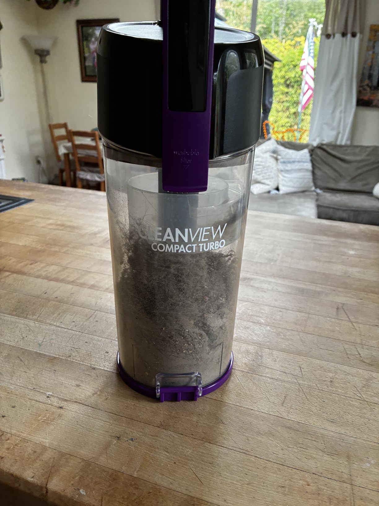 BISSELL CleanView Compact Upright Vacuum, Fits in Dorm Rooms & Apartments, Lightweight with Powerful Suction and Removable Extension Wand, 3508 - Customer Photo 4