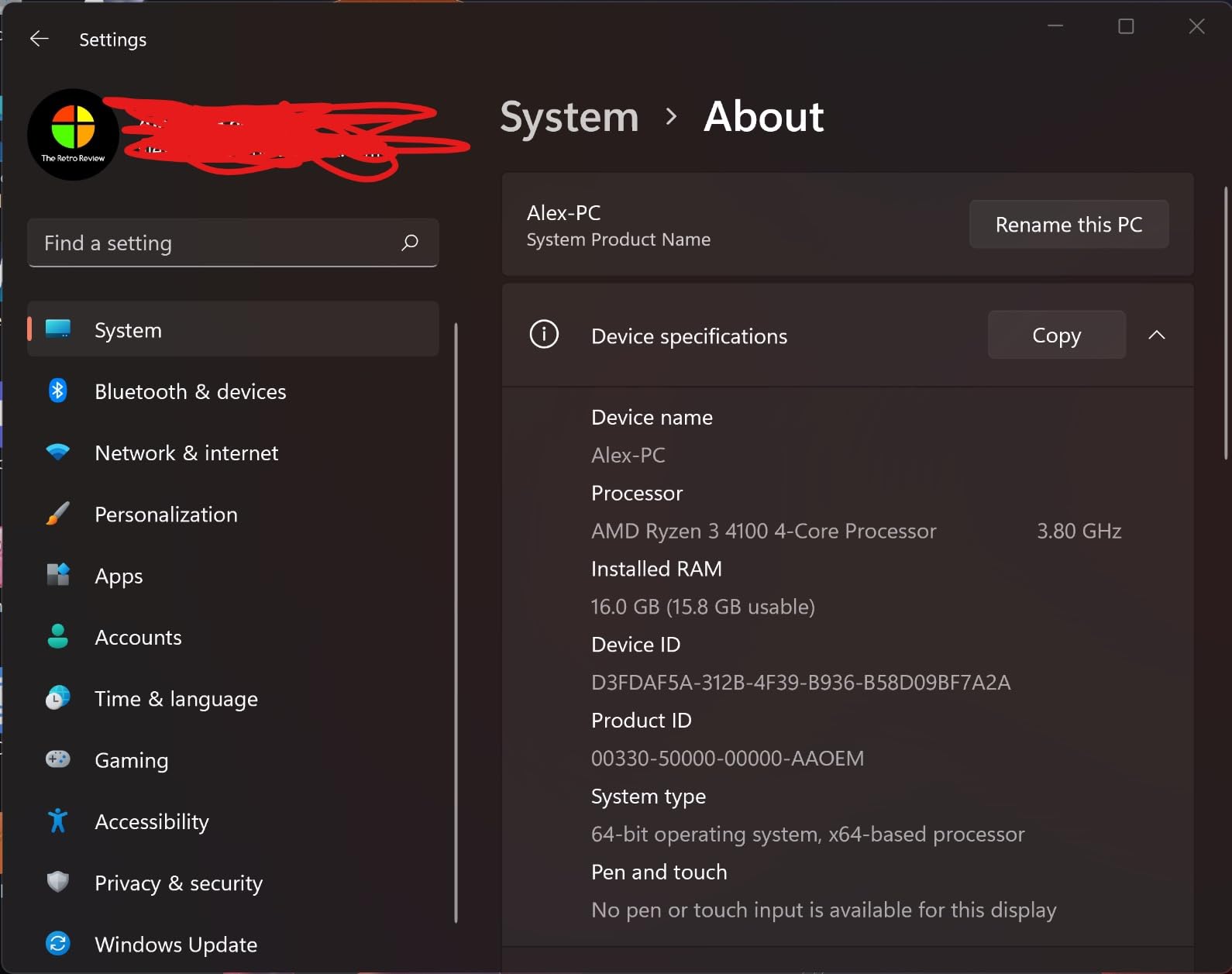 AMD Ryzen 3 4100 4-Core, 8-Thread Unlocked Desktop Processor with Wraith Stealth Cooler - Customer Photo 4