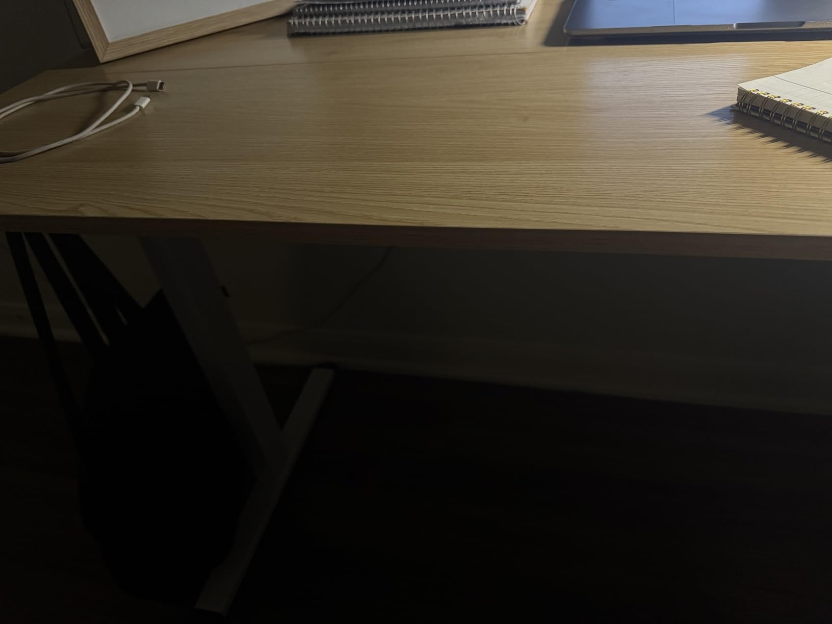 Furmax 55 x 24 Inches Electric Height Adjustable Standing Desk Large Sit Stand Up Desk Home Office Computer Desk Memory Preset with T-Shaped Metal Bracket, Black - Customer Photo 2