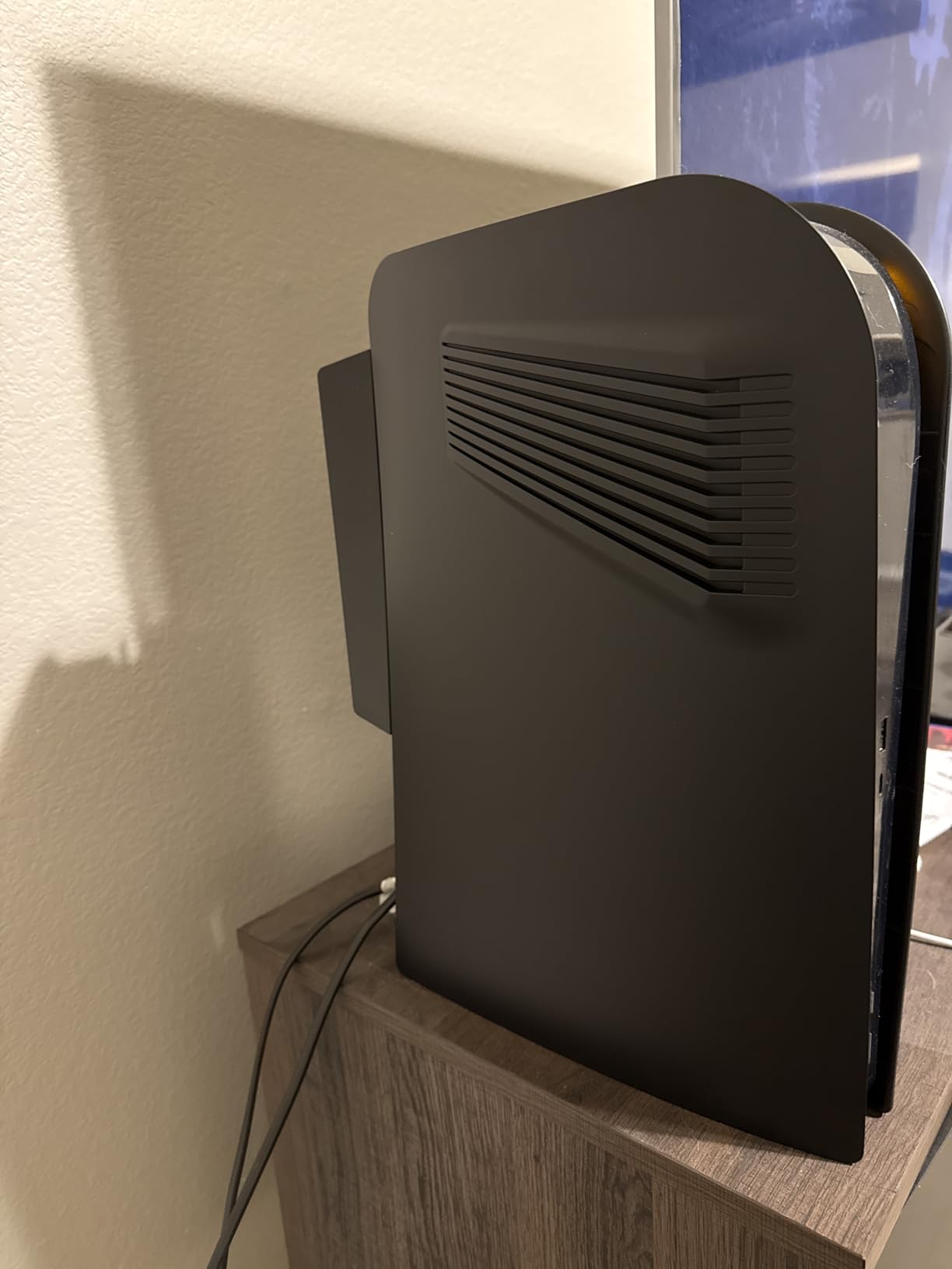 SIKEMAY PS5 Console Cover Plates for Disc Edition, PlayStation 5 Accessories Covers Faceplate Custom Hard Shockproof with Cooling Fan Vents Dust Protective ABS Skins Shell Side Black Panels - Customer Photo 2