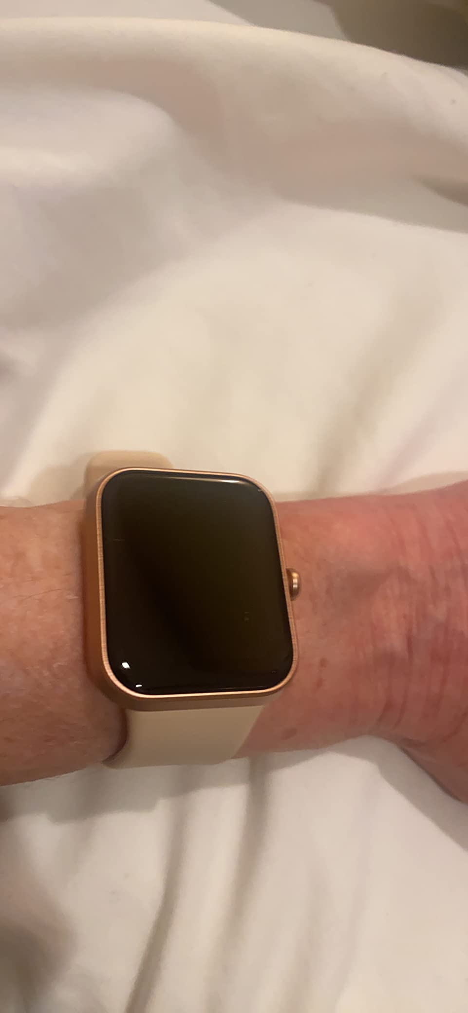 SKG Smart Watch for Women, Fitness Tracker with 5ATM Swimming Waterproof, Sleep Monitor, 1.7'' Touch Screen Smartwatch Fitness Watch for Android-iPhone iOS,V7 Pink - Customer Photo 2