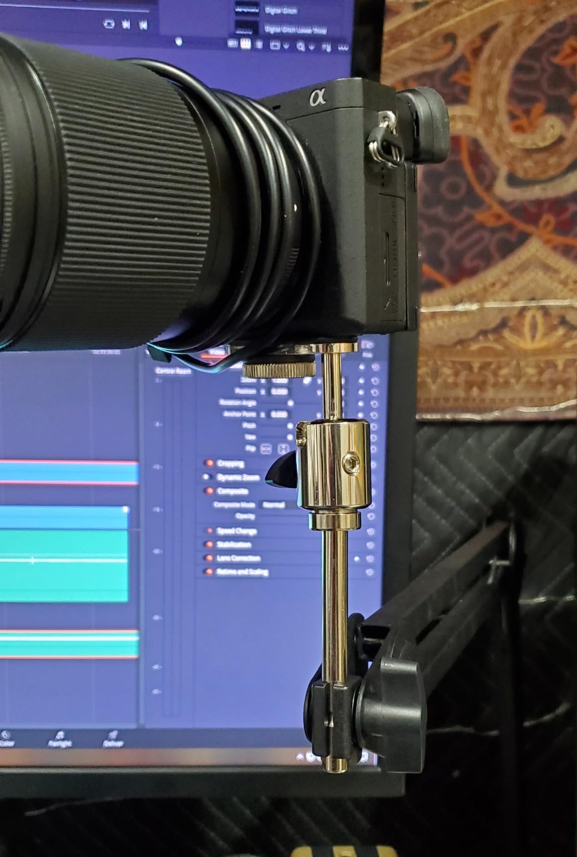 FIFINE Microphone Arm Stand-Heavy Duty Boom Arm, Suspension Scissor Adjustable Mic Stand with Desk Mount, C-calmp, 5/8