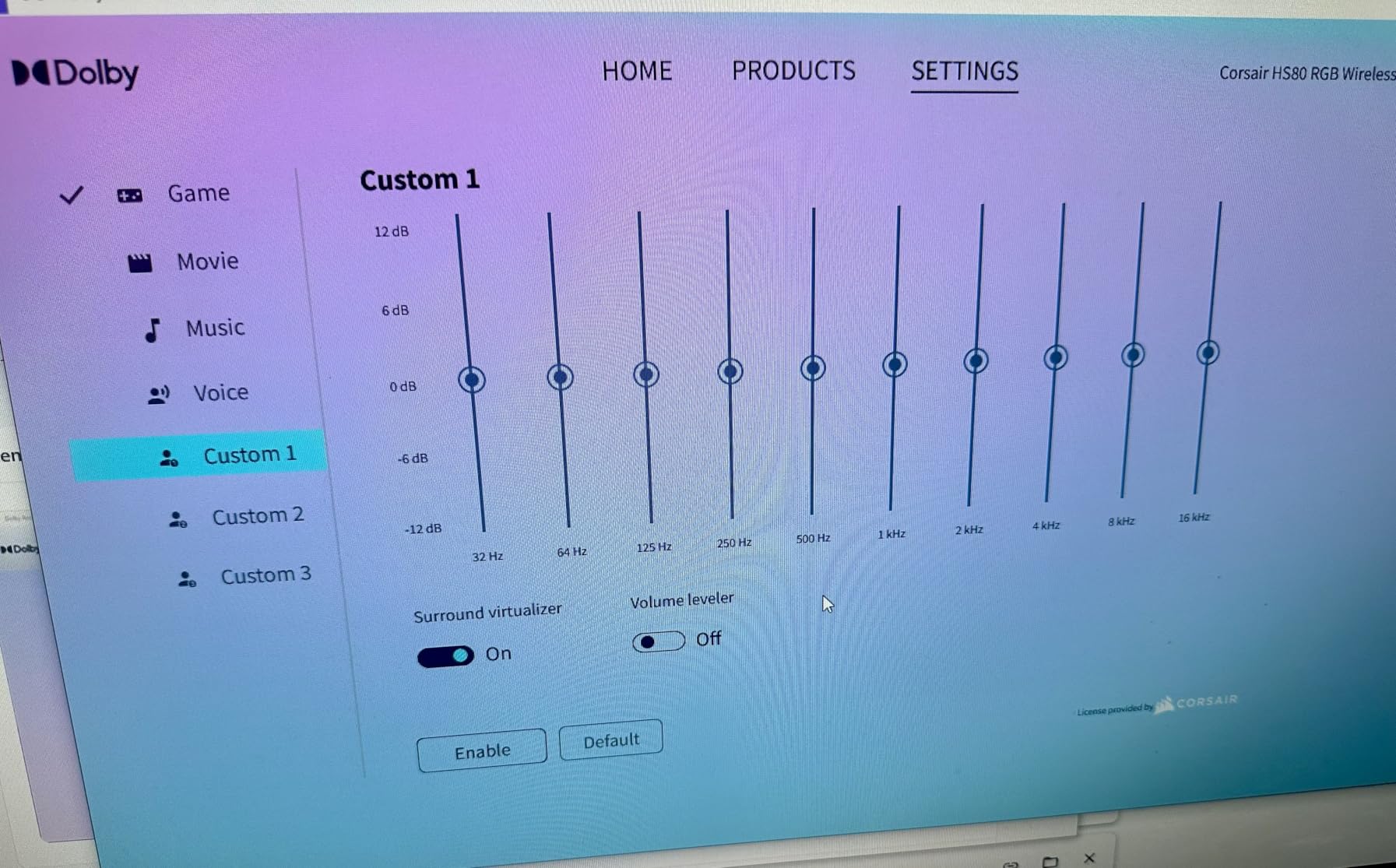 Corsair HS80 RGB USB Premium Gaming Headset with Dolby Audio 7.1 Surround Sound (Broadcast-Grade Omni-Directional Microphone, Memory Foam Earpads, High-Fidelity Sound, Durable Construction) Carbon - Customer Photo 1
