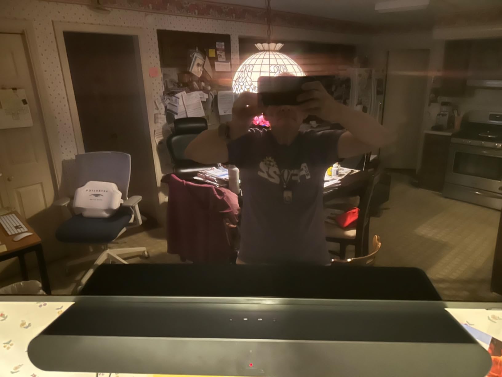 SAMSUNG HW-S50B/ZA 3.0ch All-in-One Soundbar w/Dolby 5.1, DTS Virtual:X, Q Symphony, Built in Center Speaker, Adaptive Sound Lite, Bluetooth Multi Connection, 2022 Black - Customer Photo 4