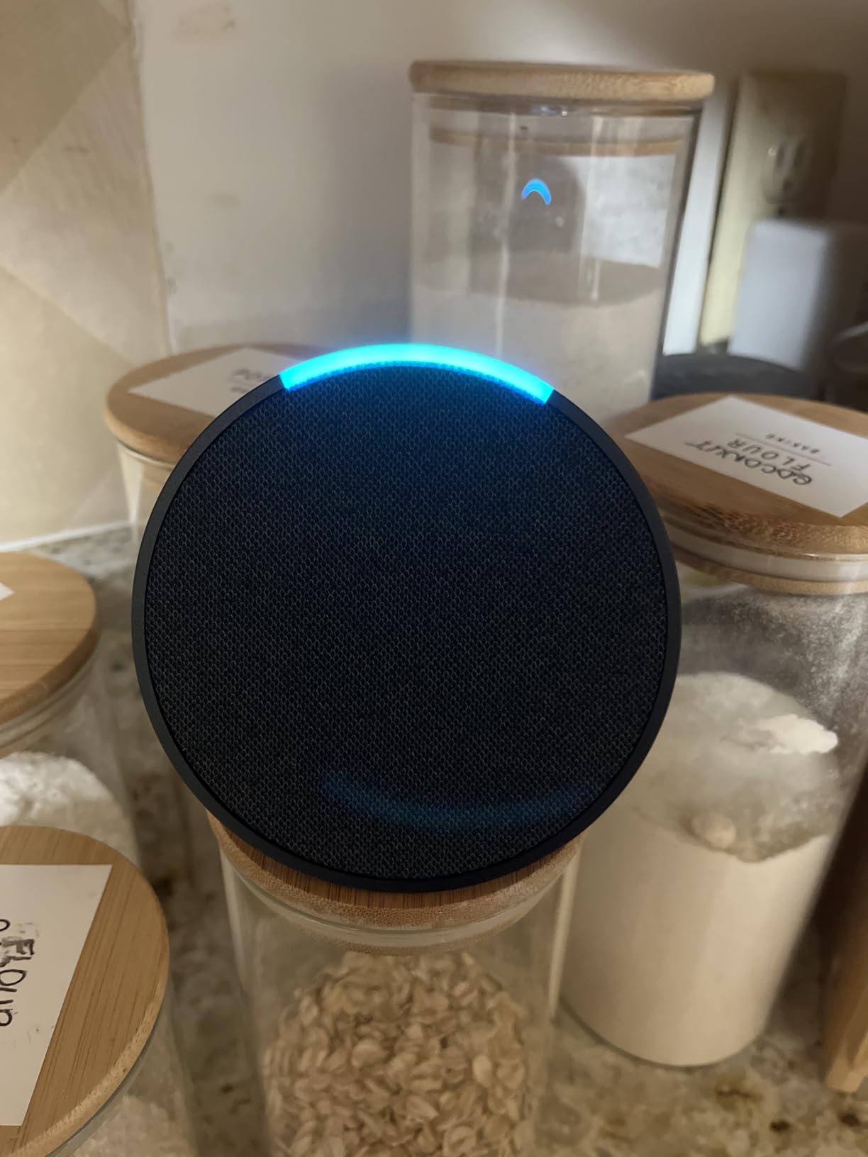 Amazon Echo Pop (newest model), Our smallest Alexa speaker, Fits in any room, Midnight Teal - Customer Photo 3