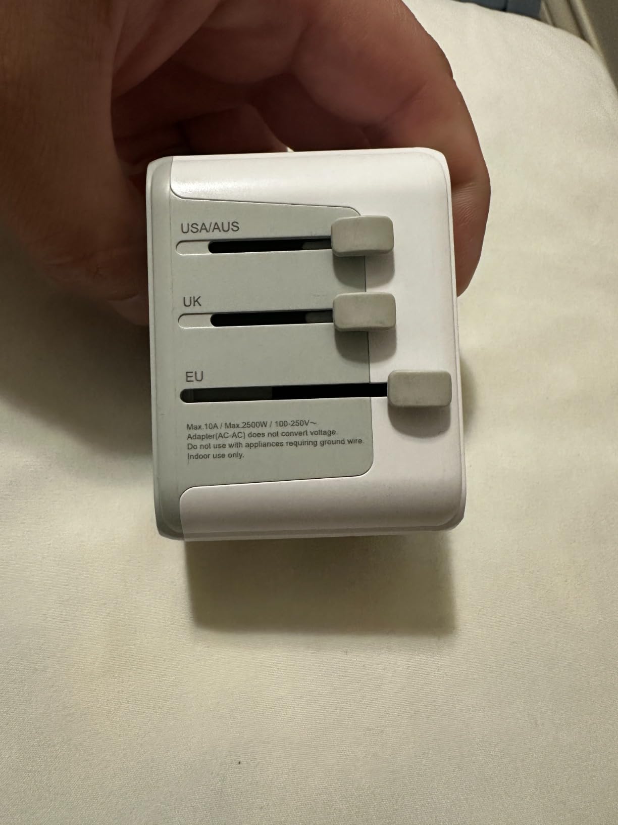 TESSAN Universal Travel Adapter, International Power Adapter 5.6A 28W 3 USB C 2 USB A Ports, Travel Worldwide Plug Adaptor, Outlet Wall Charger for Europe UK EU AUS (Type C/G/A/I) Customer Review TESSAN Universal Travel Adapter, International Power Adapter 5.6A 28W 3 USB C 2 USB A Ports, Travel Worldwide Plug Adaptor, Outlet Wall Charger for Europe UK EU AUS (Type C/G/A/I) - Customer Photo 2