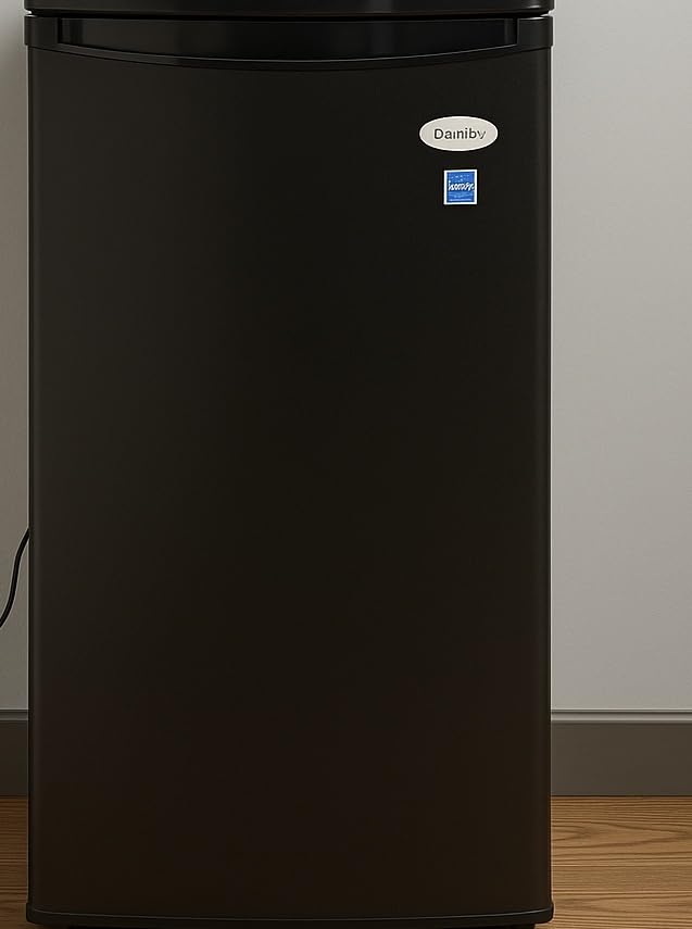 roomwell E-Star 3.3 Cu Ft Mini Fridge without Freezer - AUTO DEFROST, Reversible Single Door, Glass Shelf Refrigerator - A Space-Saving Marvel for Your Bedroom, Dorm, and Office - Customer Photo 2